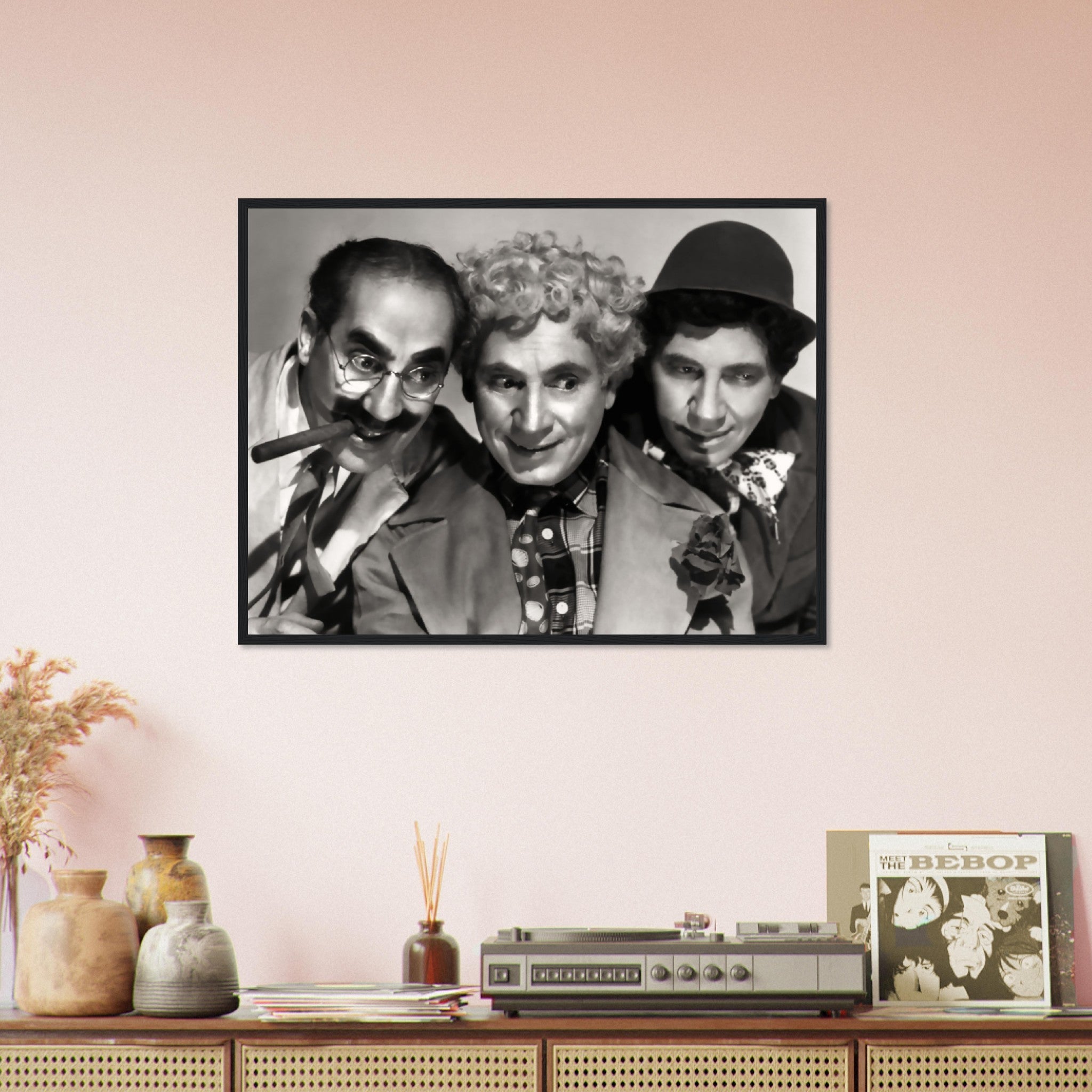 Marx Brothers Framed, Vintage Photo - Iconic Marx Brothers Framed Print - Groucho, Harpo, And Chico Marx - WallArtPrints4U