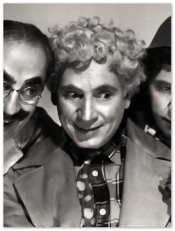 Marx Brothers Poster, Vintage Photo - Iconic Marx Brothers Print - Groucho, Harpo, And Chico Marx - WallArtPrints4U