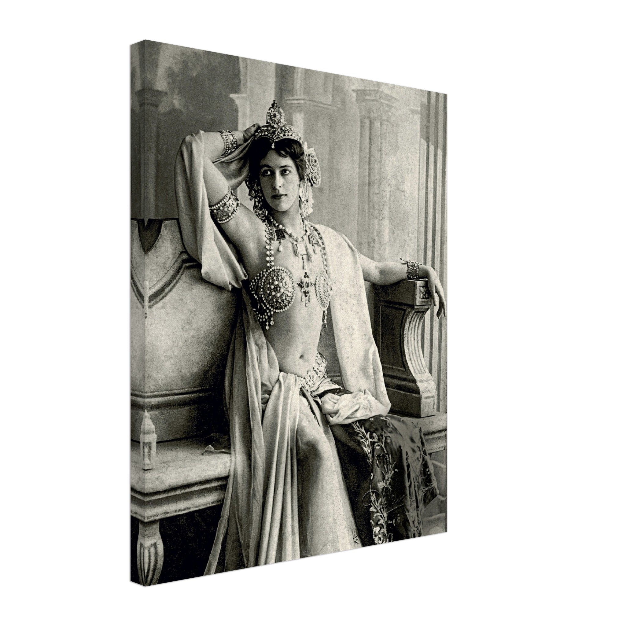 Mata Hari Canvas Print, Exotic Spy Dancer 1906, Vintage Photo Portrait - Mata Hari Canvas - WallArtPrints4U