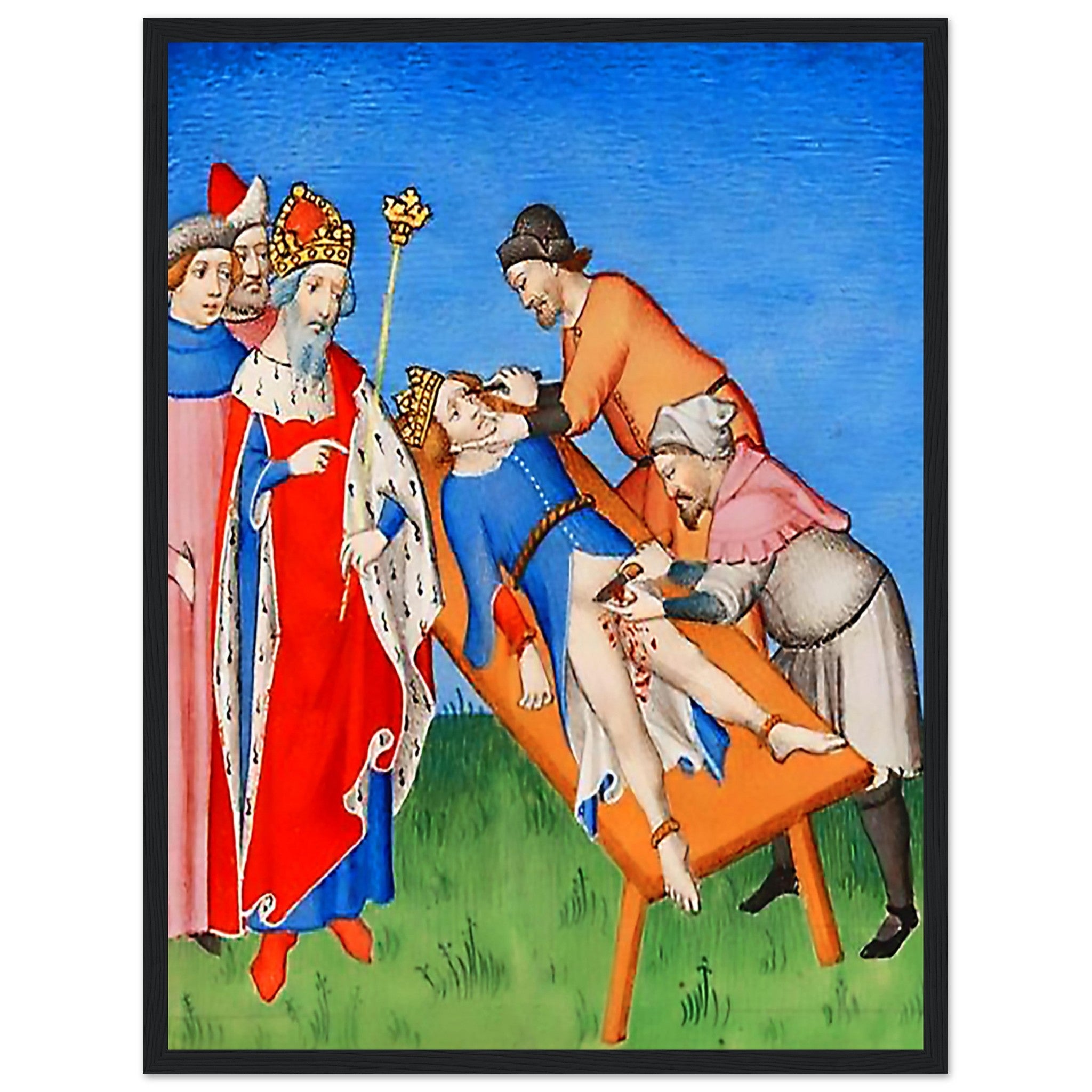 Medieval Torture Framed Castration Blinding Brutal Medieval Torture Framed Print - WallArtPrints4U