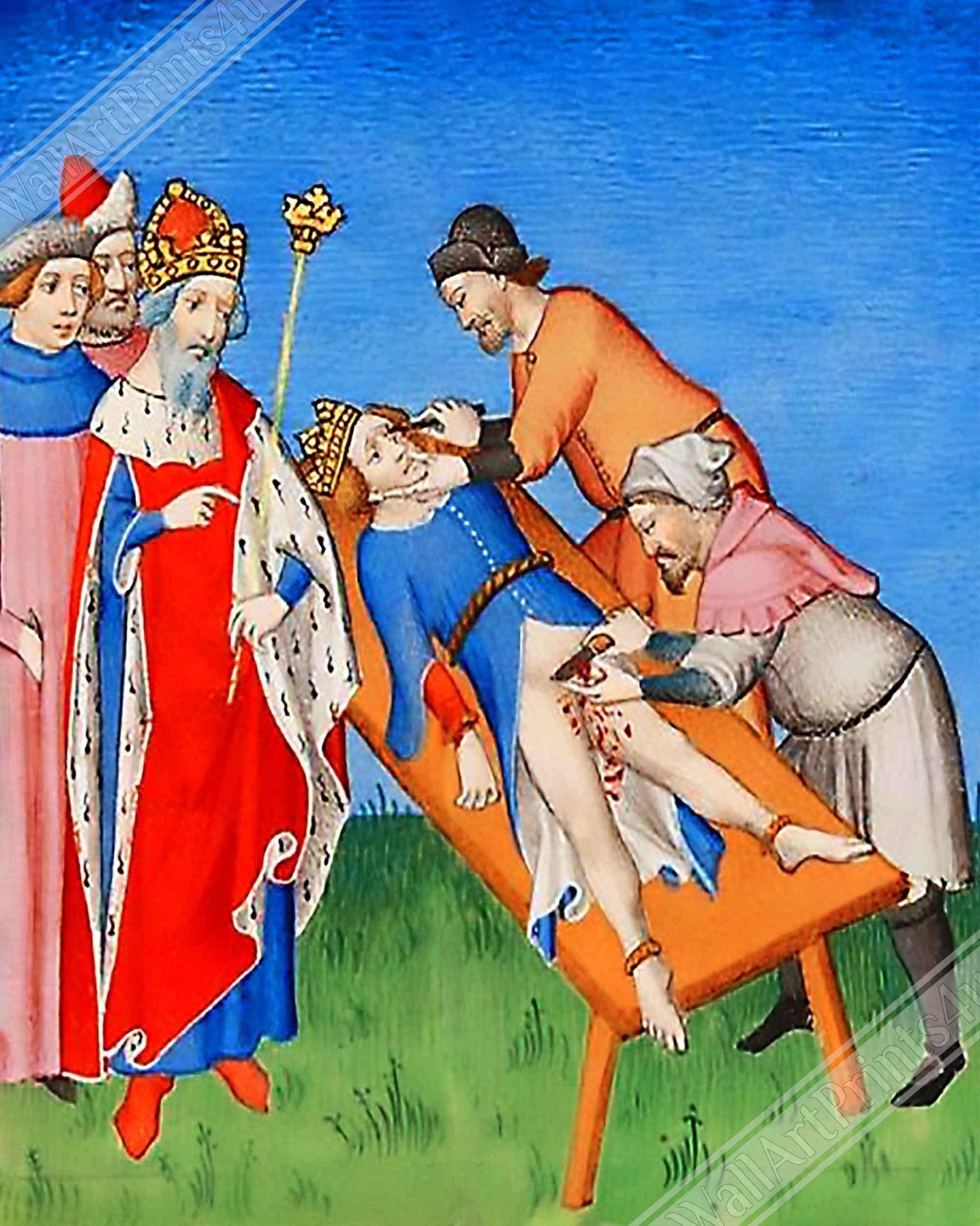Medieval Torture Framed Castration Blinding Brutal Medieval Torture Framed Print - WallArtPrints4U