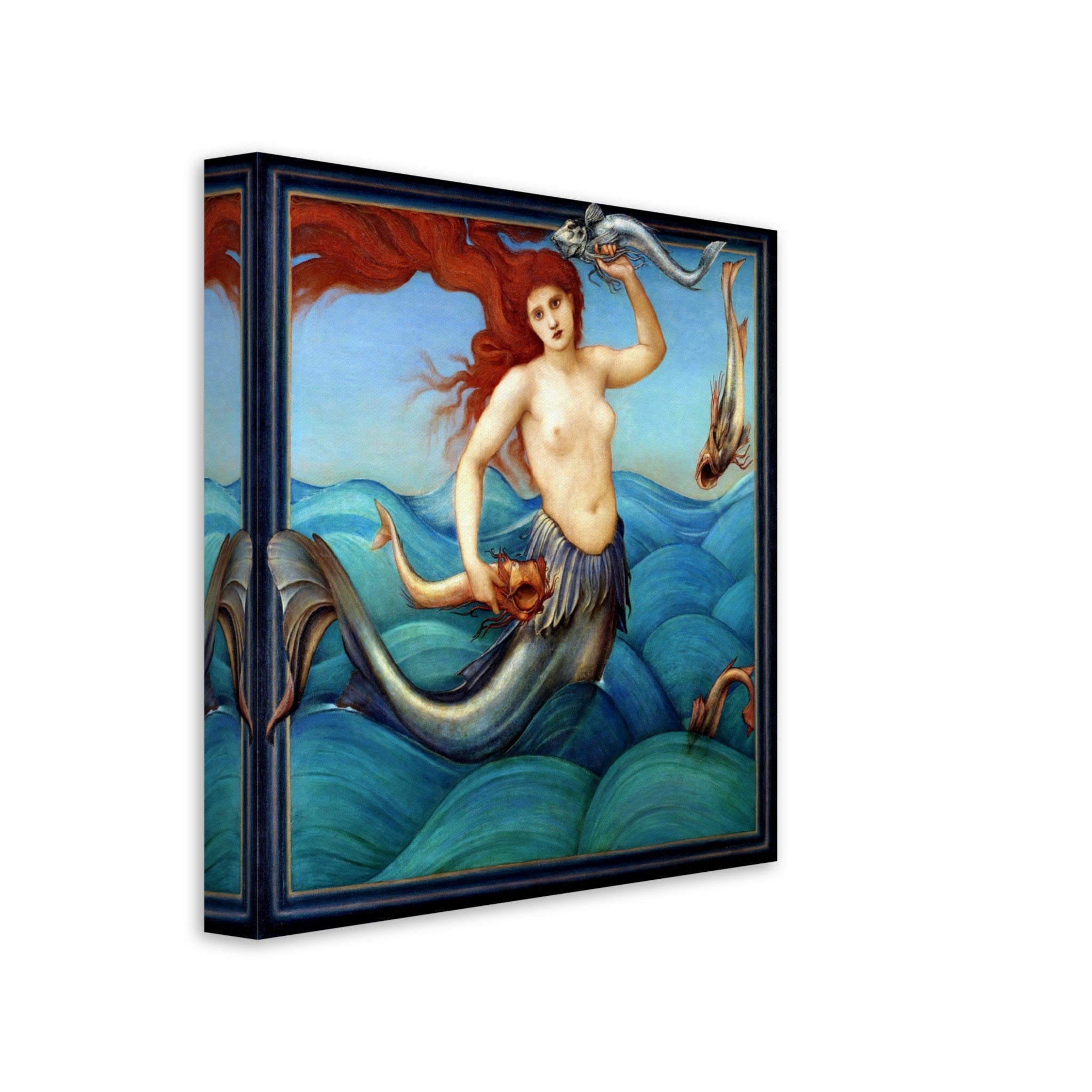 Mermaid Canvas Print - Bathroom Canvas Print - Mermaid Canvas Edward Burne Jones - WallArtPrints4U