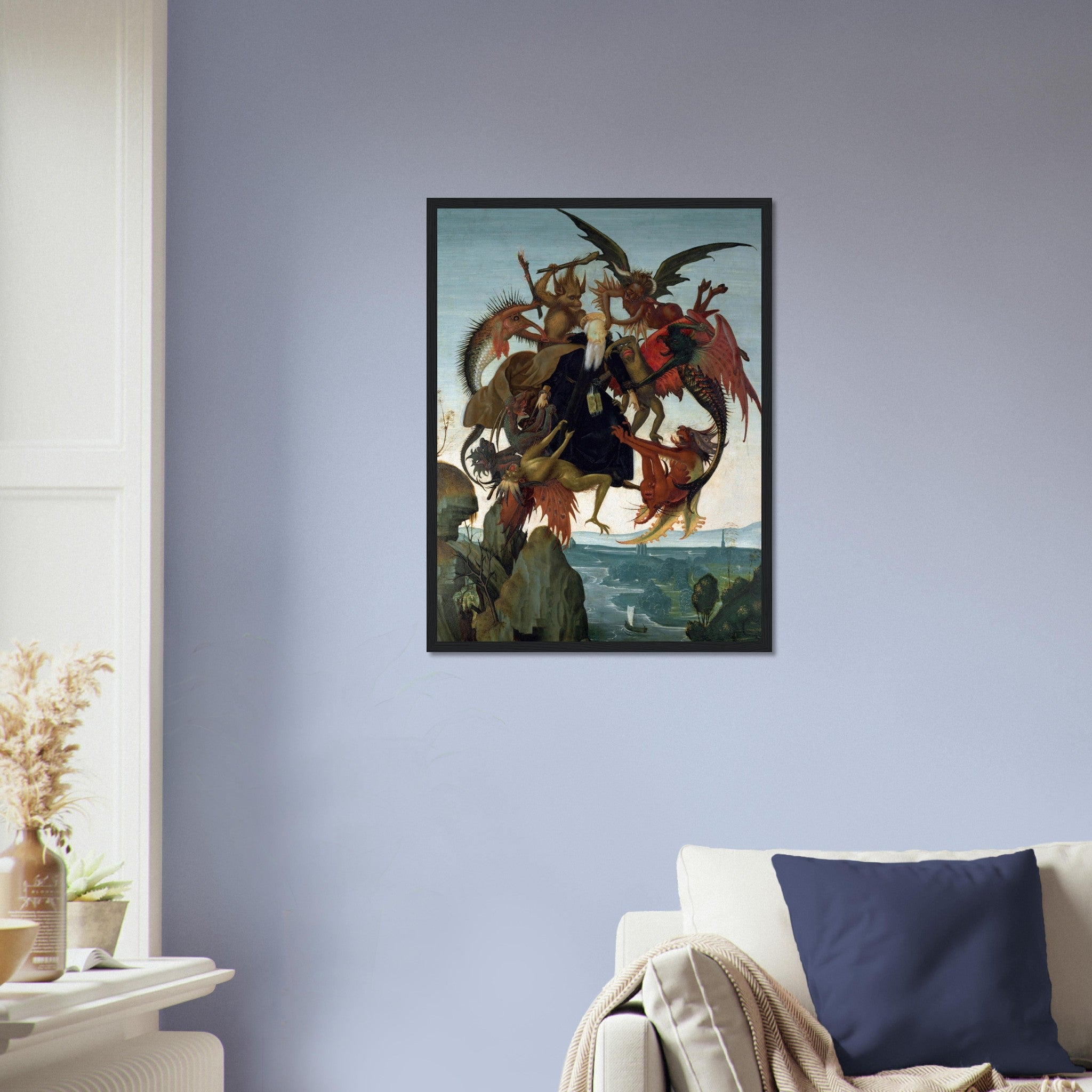 Michelangelo Framed Print Torment Of Saint Anthony Framed - WallArtPrints4U