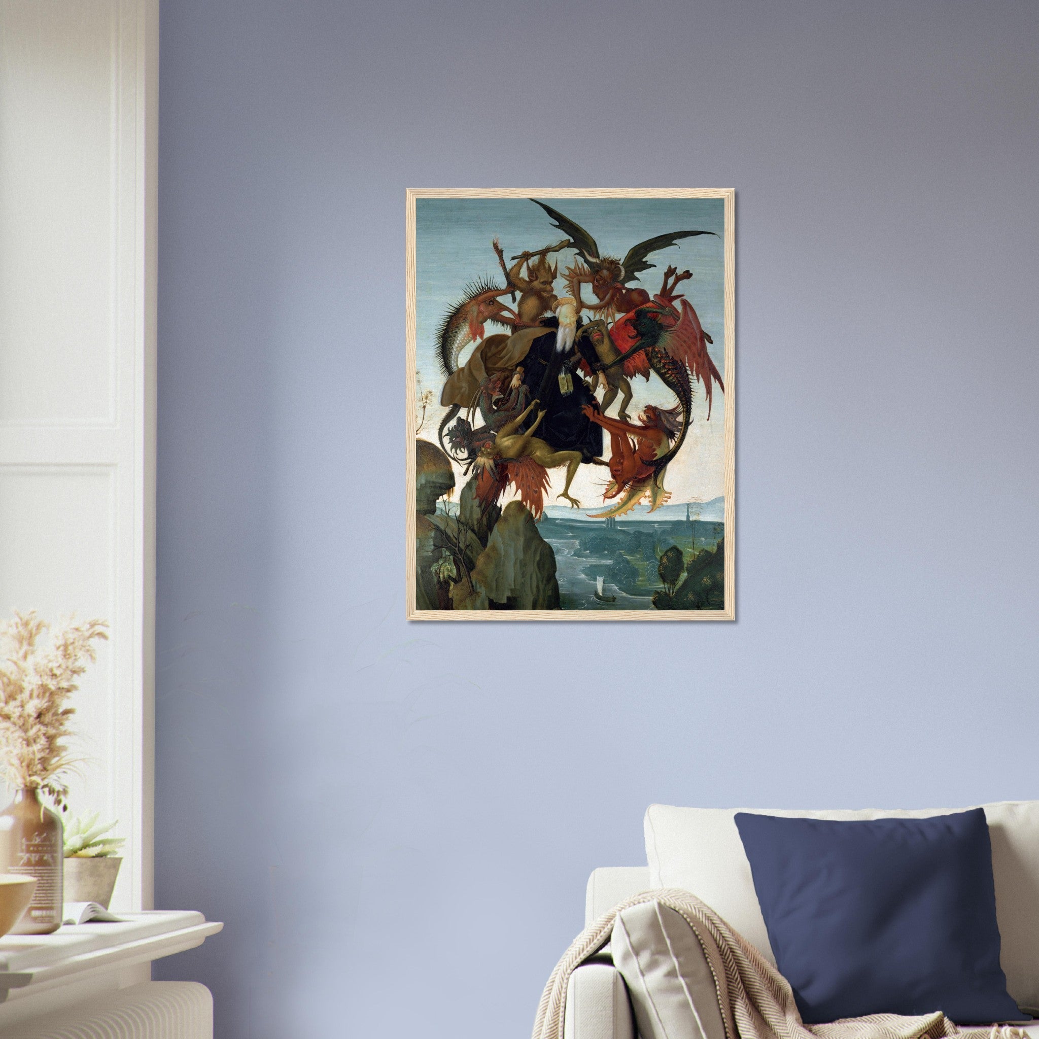 Michelangelo Framed Print Torment Of Saint Anthony Framed - WallArtPrints4U