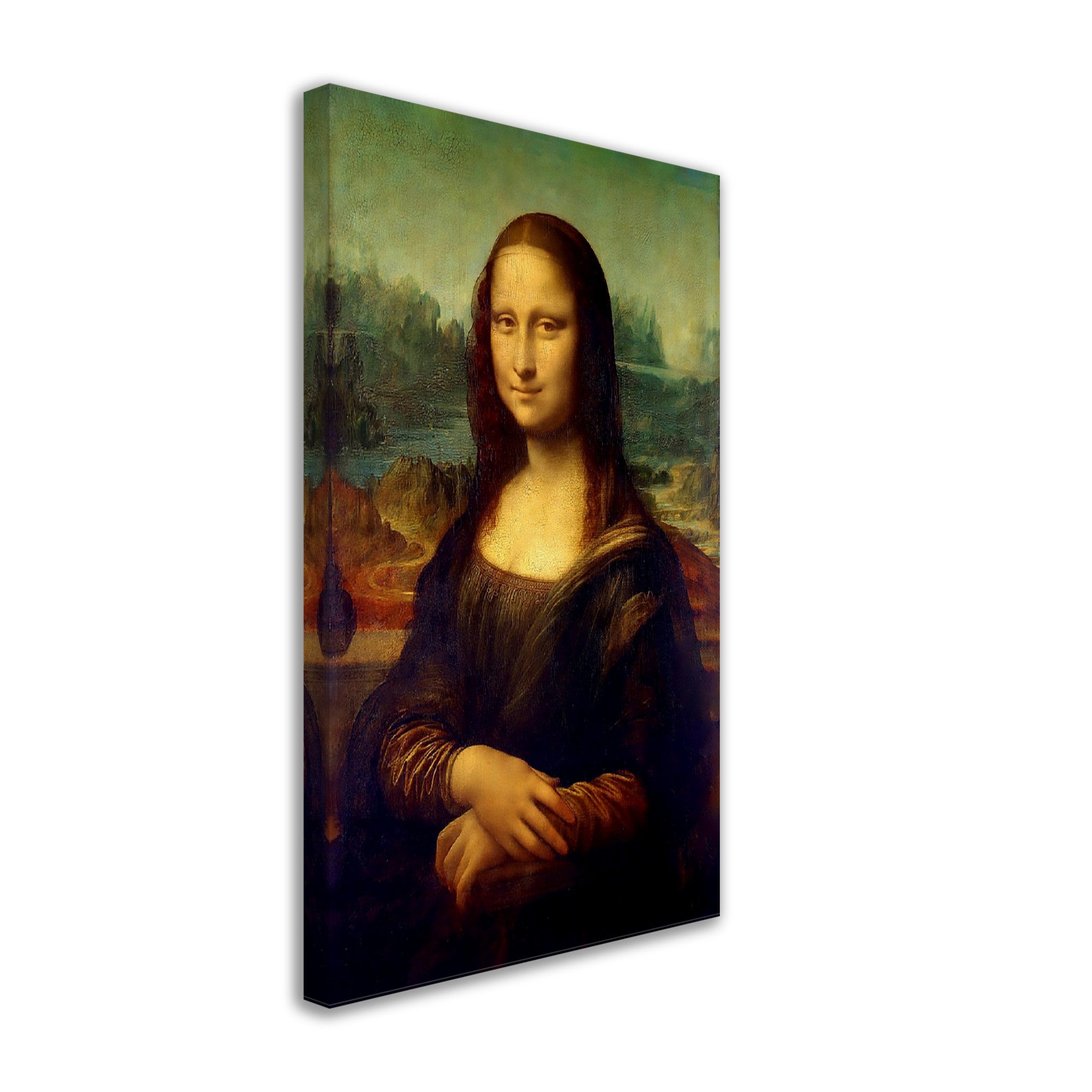 Mona Lisa Canvas, Leonardo Da Vinci - Mona Lisa Canvas Print - ReCanvas Print - WallArtPrints4U