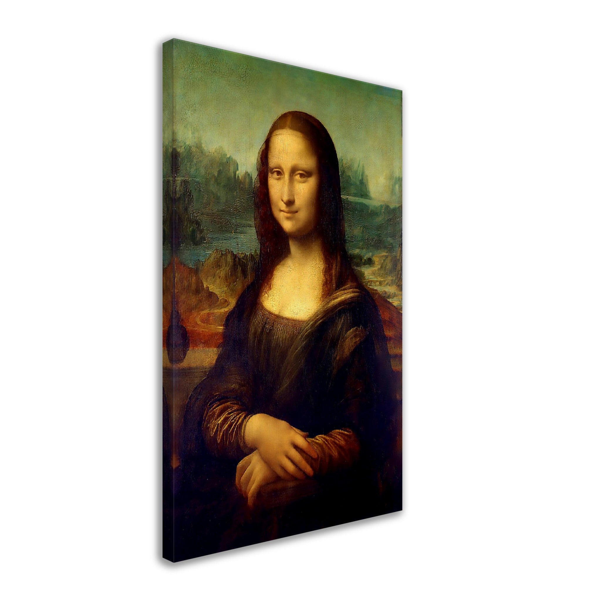 Mona Lisa Canvas, Leonardo Da Vinci - Mona Lisa Canvas Print - ReCanvas Print - WallArtPrints4U