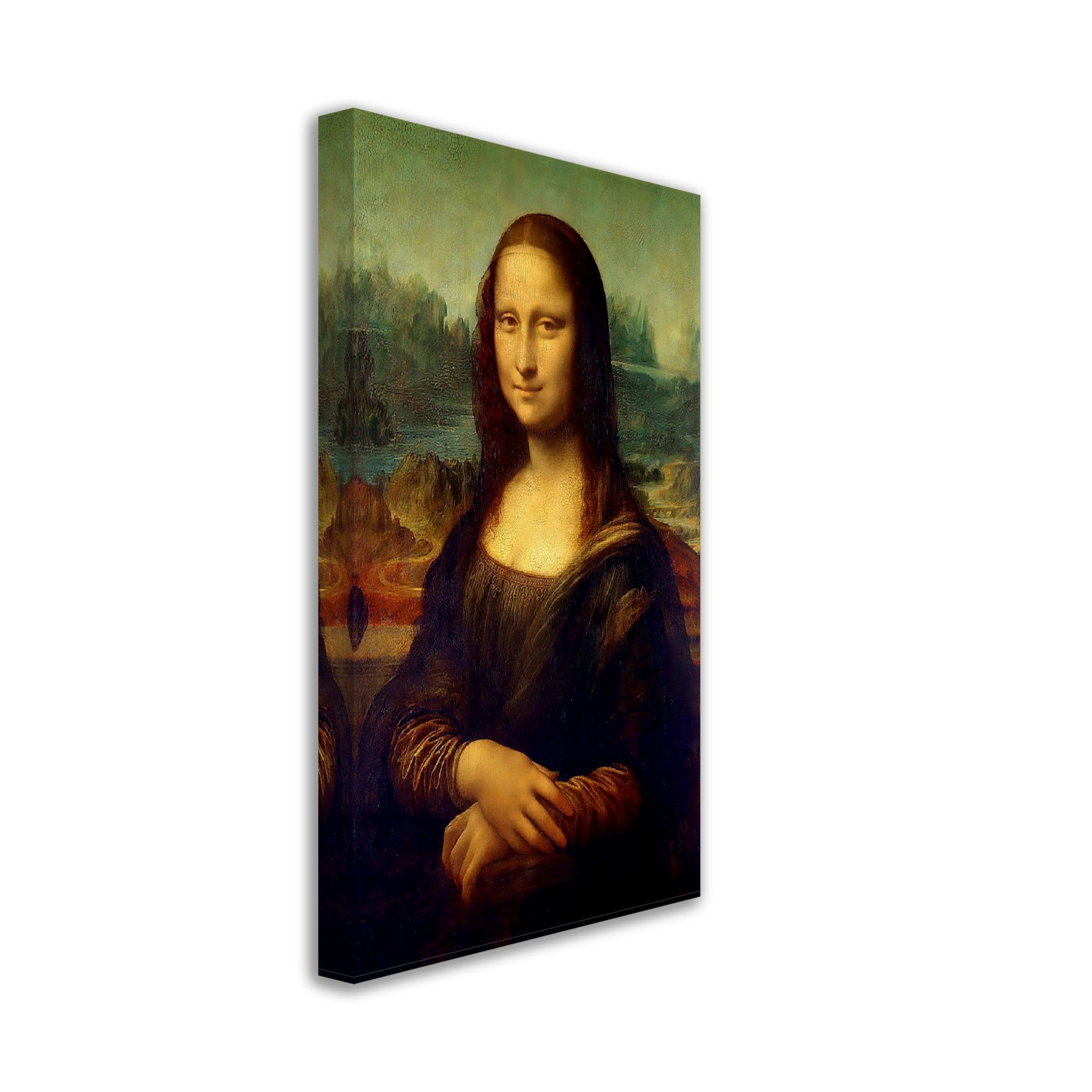 Mona Lisa Canvas, Leonardo Da Vinci - Mona Lisa Canvas Print - ReCanvas Print - WallArtPrints4U