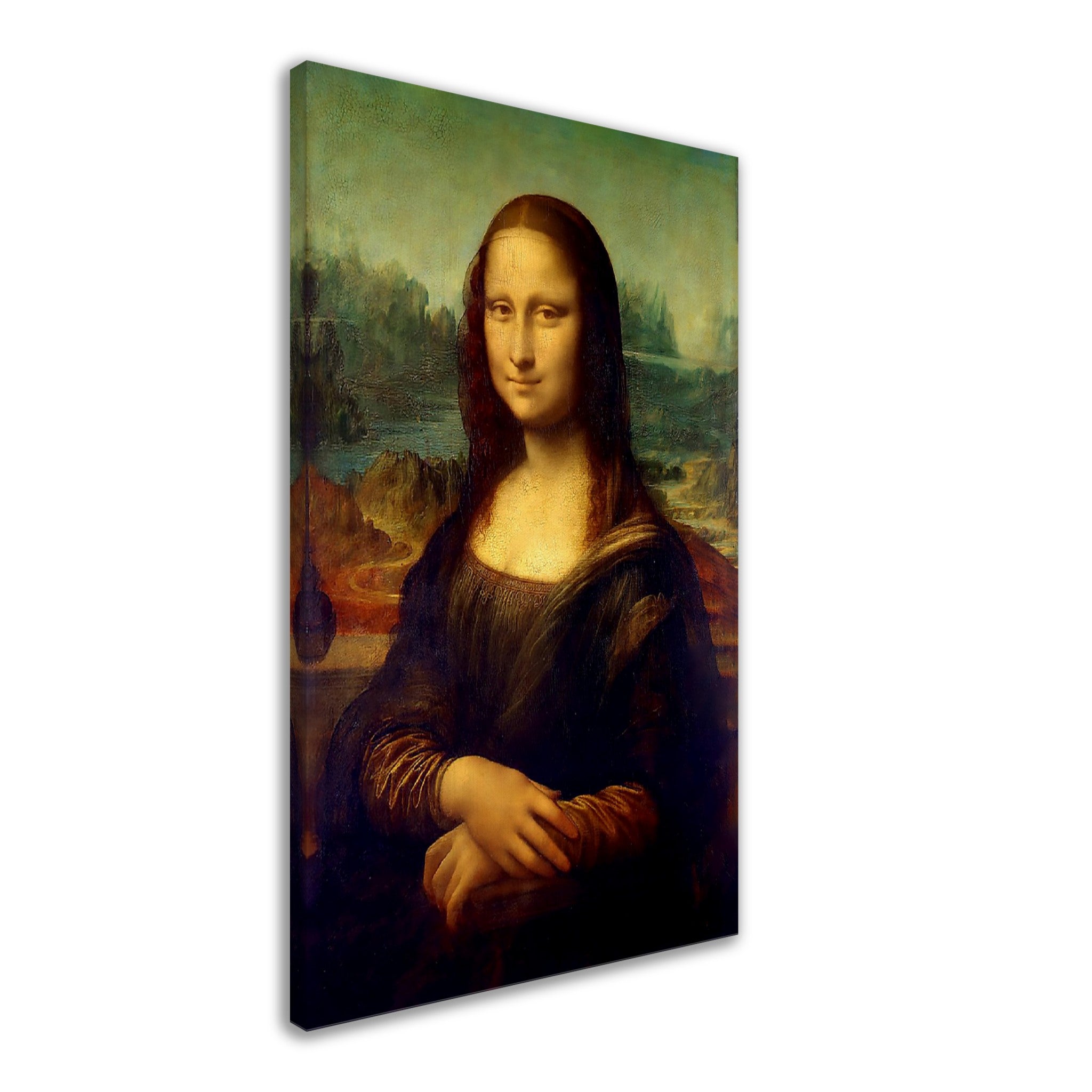 Mona Lisa Canvas, Leonardo Da Vinci - Mona Lisa Canvas Print - ReCanvas Print - WallArtPrints4U