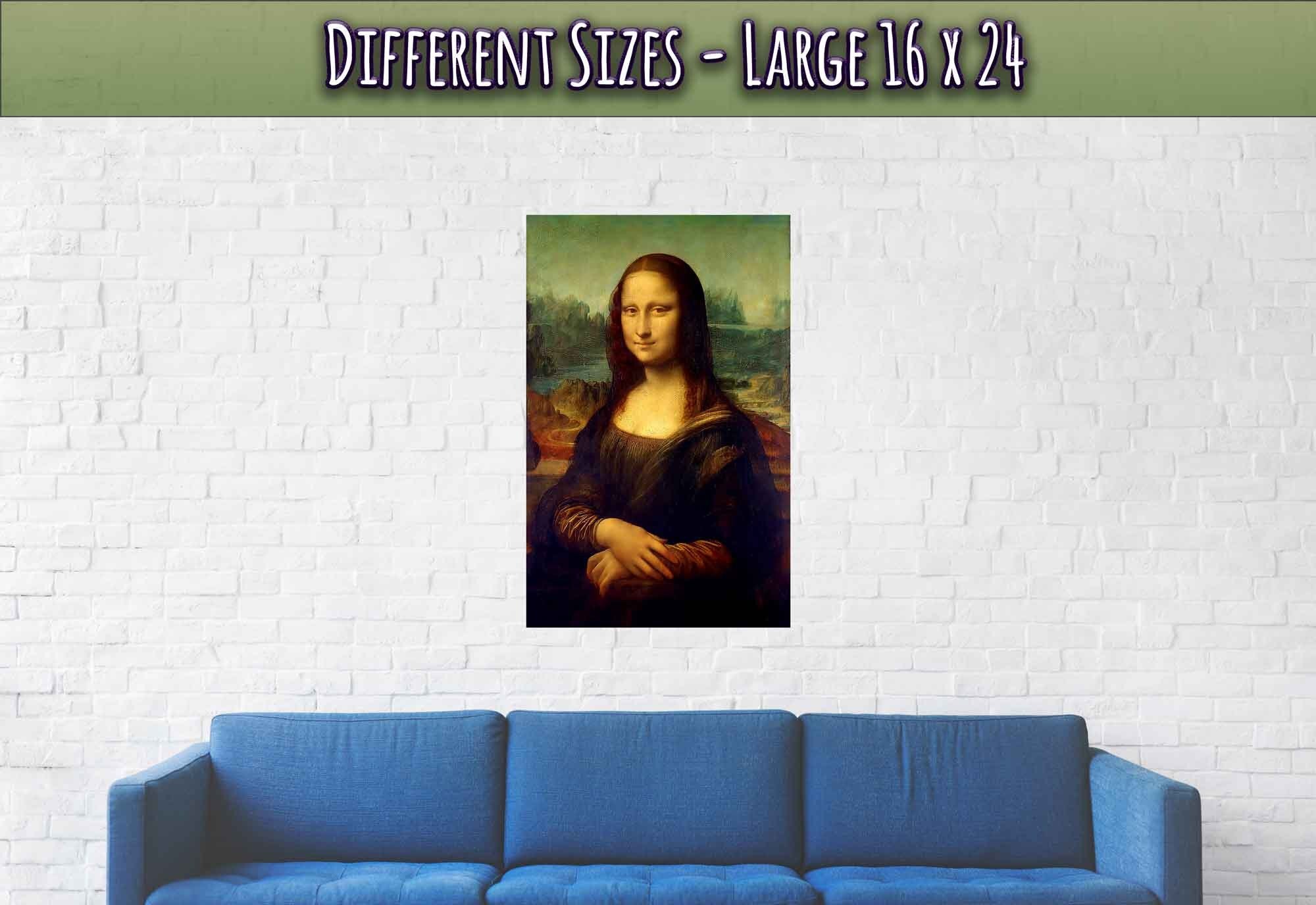 Mona Lisa Poster, Leonardo Da Vinci - Mona Lisa Print - Reprint - WallArtPrints4U