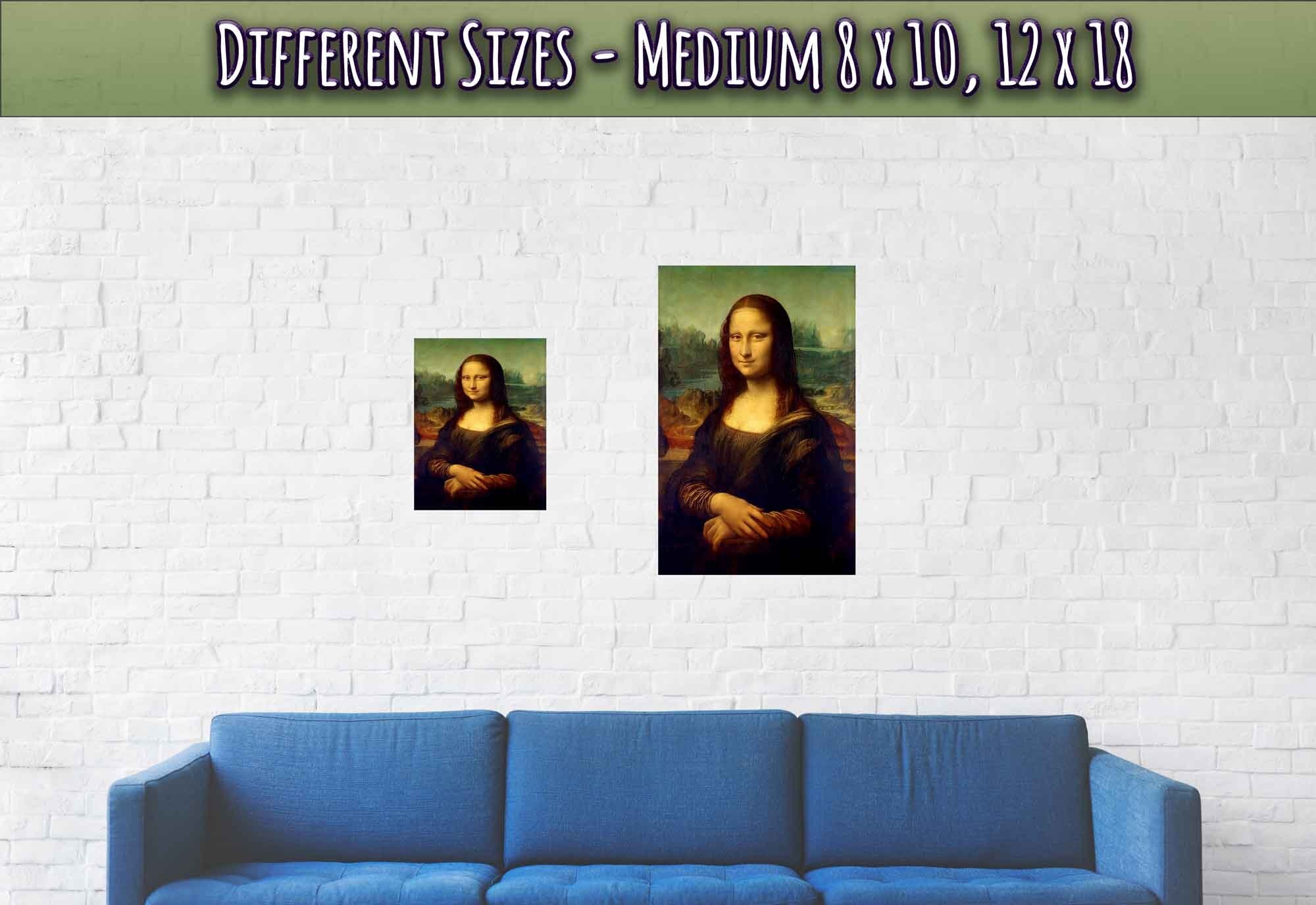 Mona Lisa Poster, Leonardo Da Vinci - Mona Lisa Print - Reprint - WallArtPrints4U