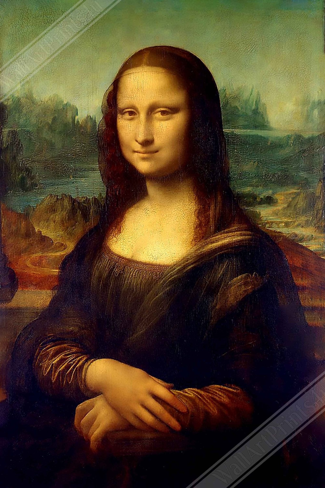 Mona Lisa Poster, Leonardo Da Vinci - Mona Lisa Print - Reprint - WallArtPrints4U