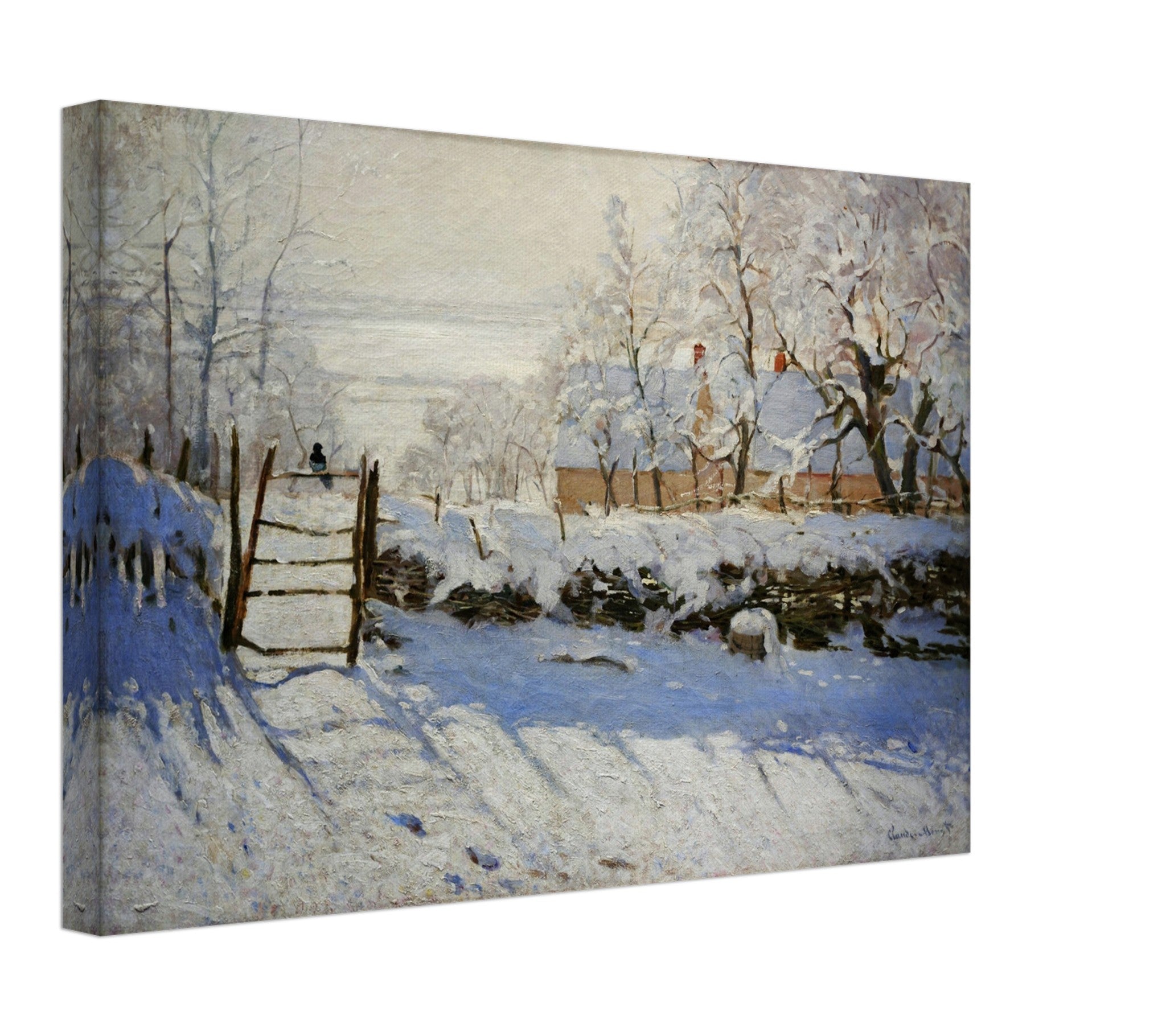 Monet The Magpie Canvas Print, Vintage Canvas, The Magpie Claude Monet - WallArtPrints4U