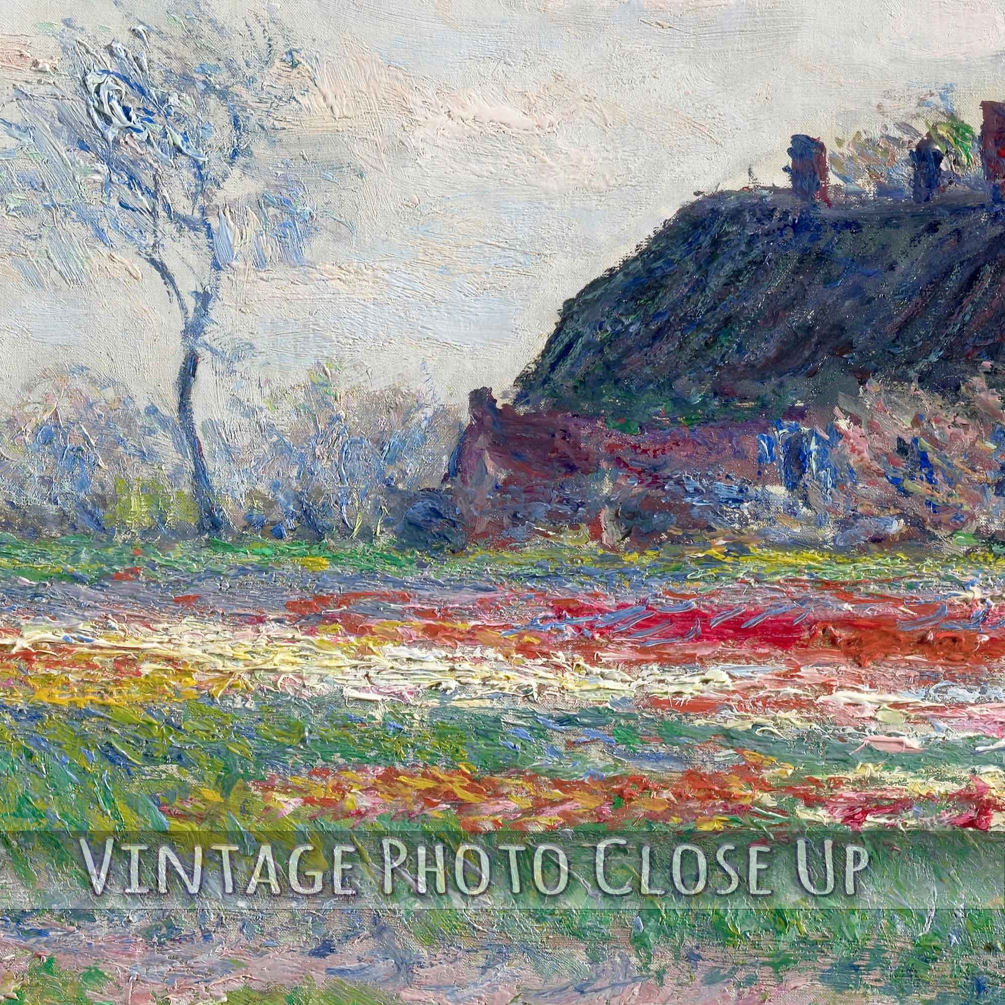 Monet Tulip Fields At Sassenheim Poster Print 1886 - WallArtPrints4U