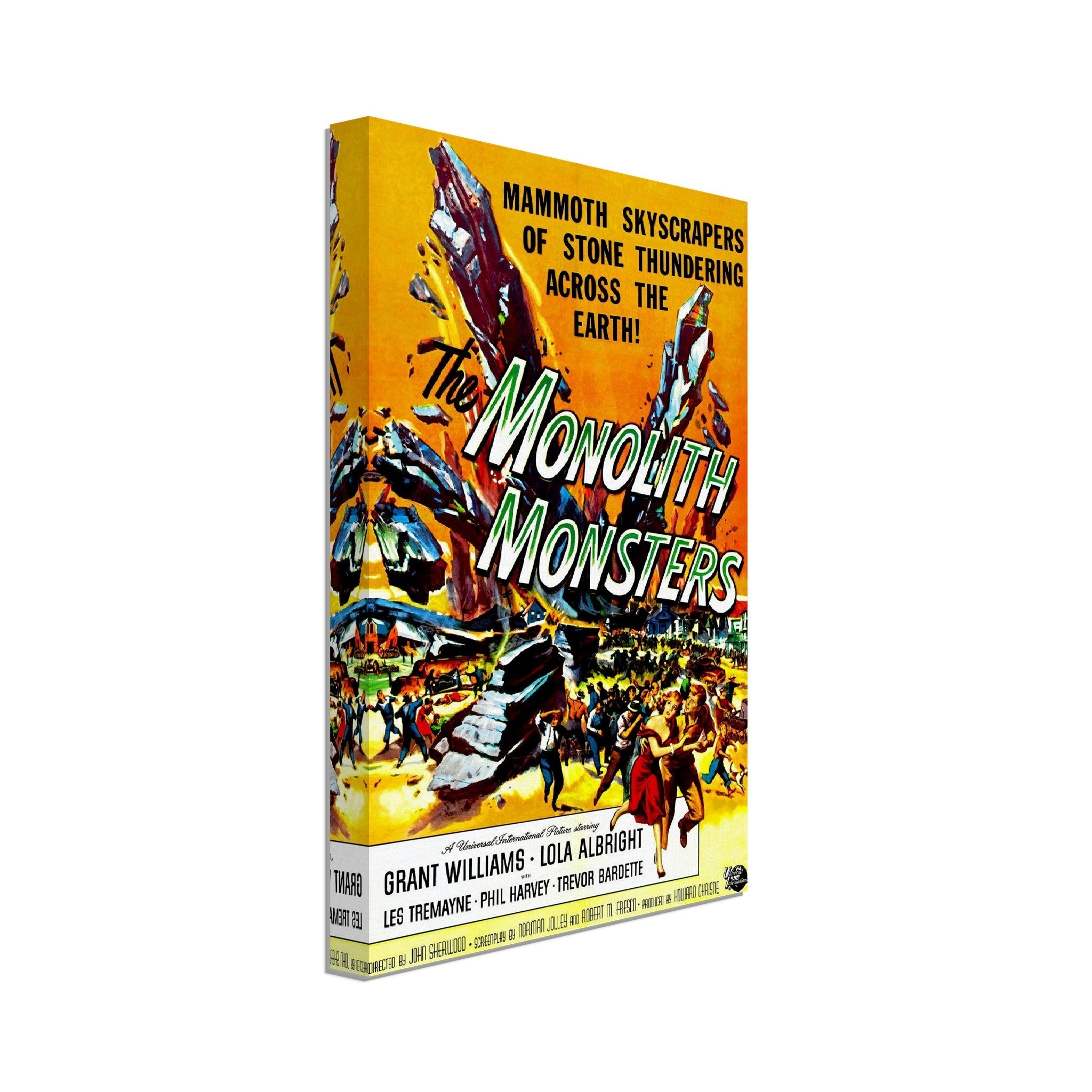 Monolith Monsters Canvas, Vintage Horror Movie Canvas 1957 - WallArtPrints4U