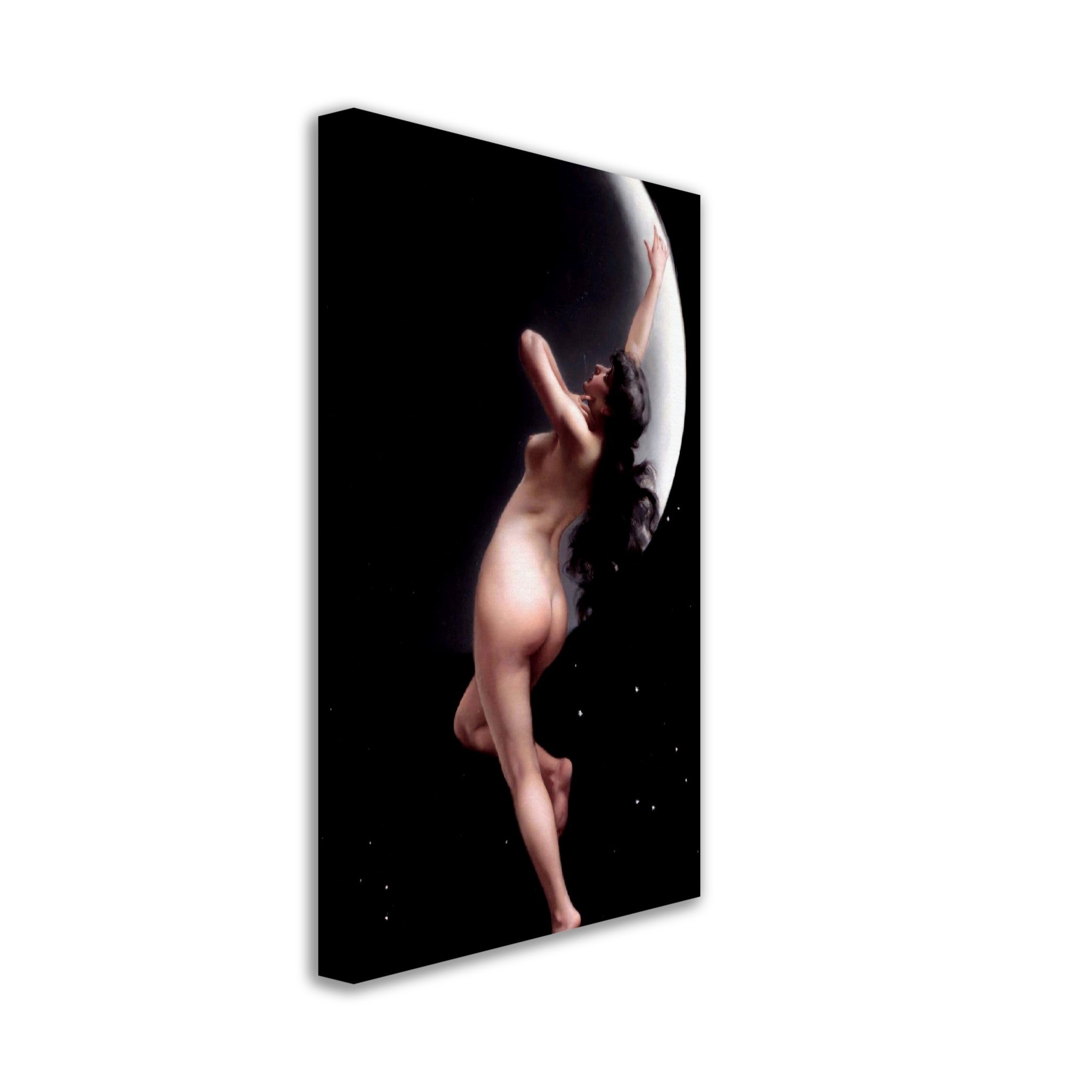 Moon Nymph Canvas - Naked Magic Moon Nymph Luis Ricardo Falero Canvas - WallArtPrints4U