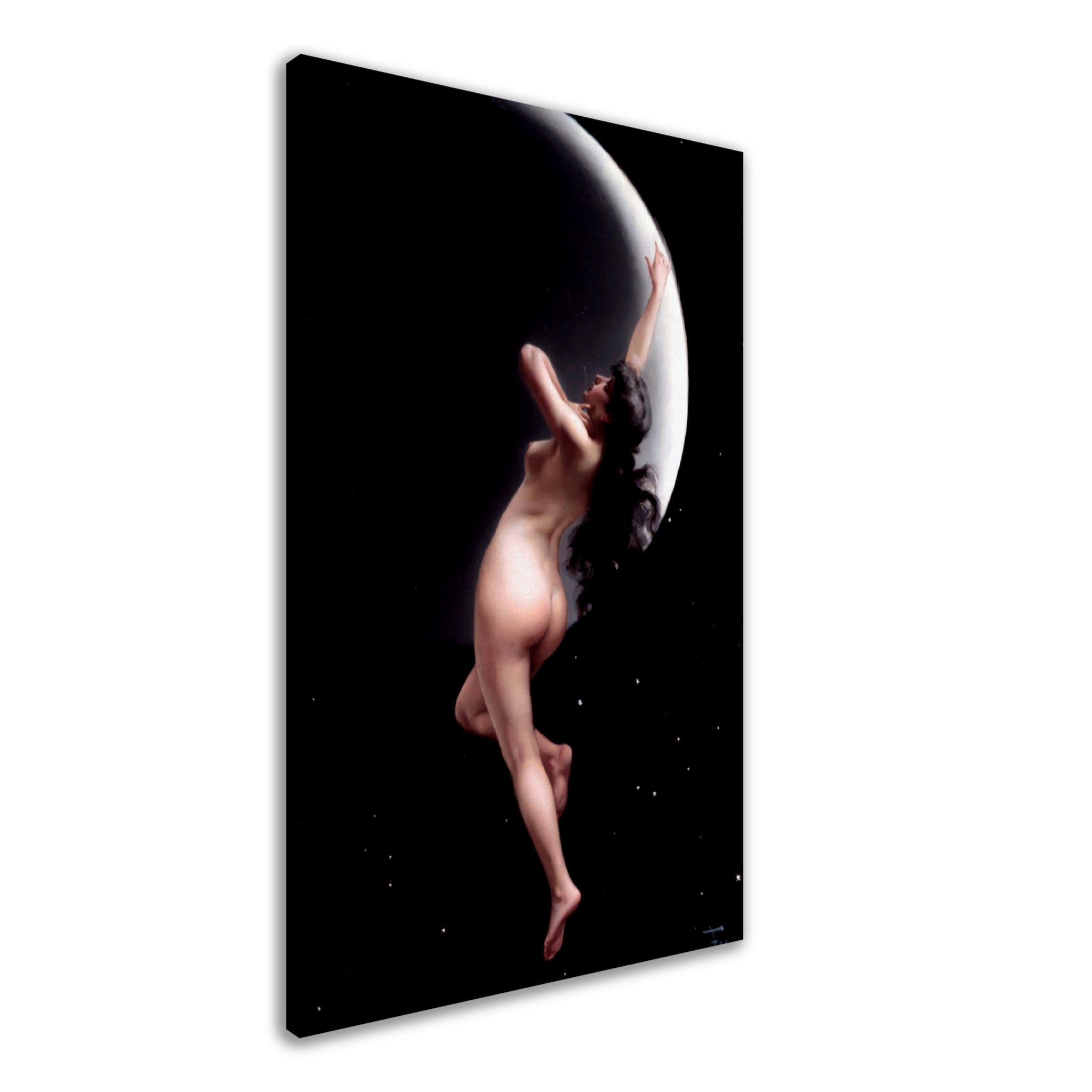 Moon Nymph Canvas - Naked Magic Moon Nymph Luis Ricardo Falero Canvas - WallArtPrints4U