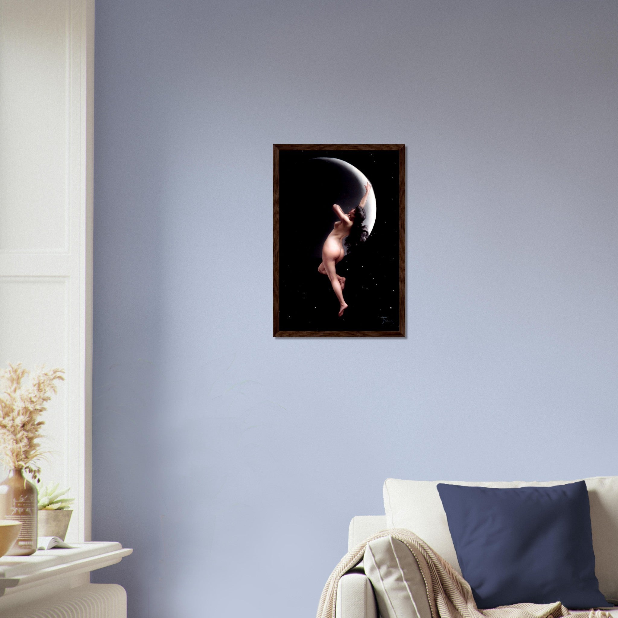 Moon Nymph Framed - Naked Magic Moon Nymph Luis Ricardo Falero Framed - WallArtPrints4U