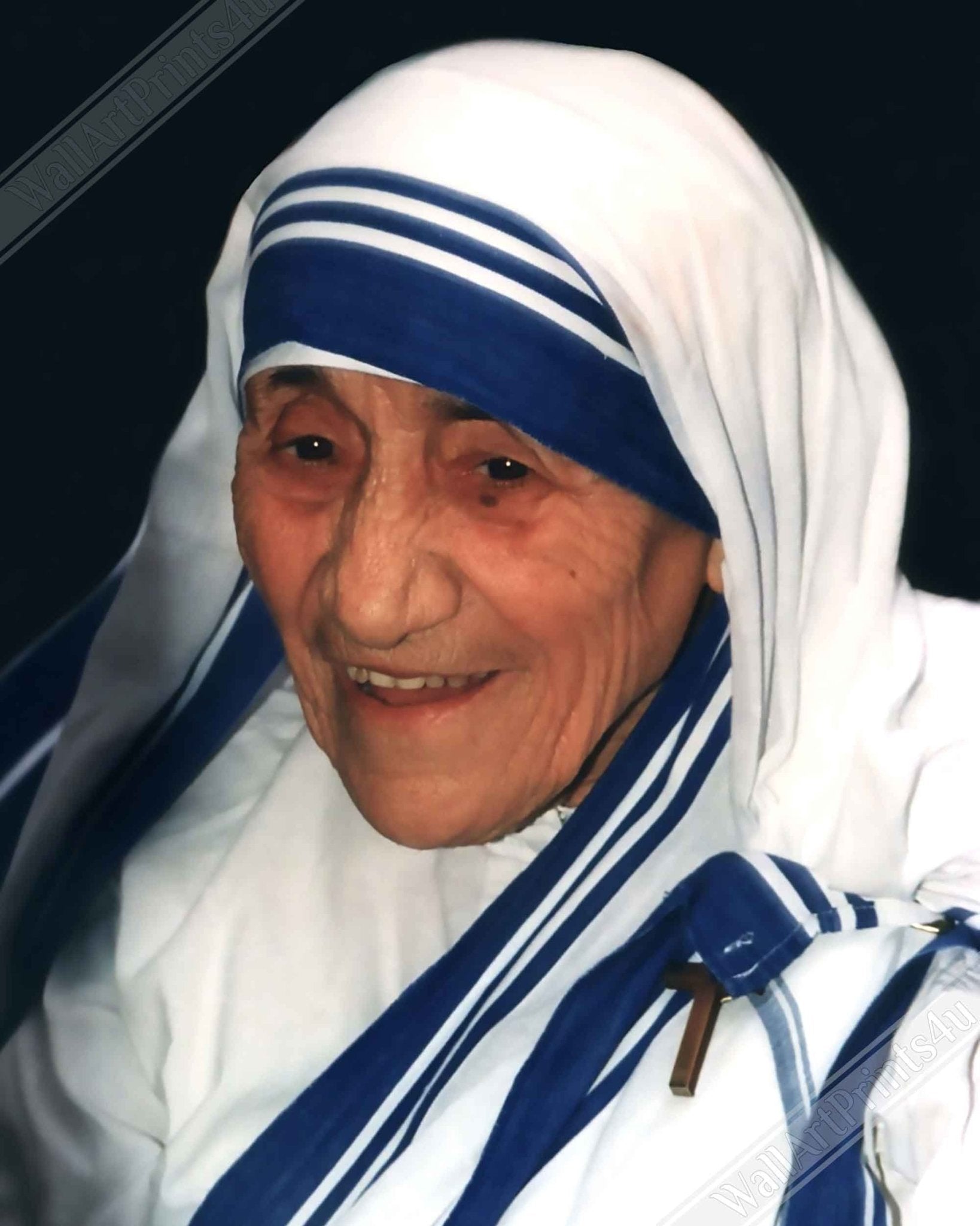 Mother Teresa Canvas, Missionary, Saint, Vintage Photo - Iconic Mother Teresa Canvas Print - Missionaries Of Charity - WallArtPrints4U