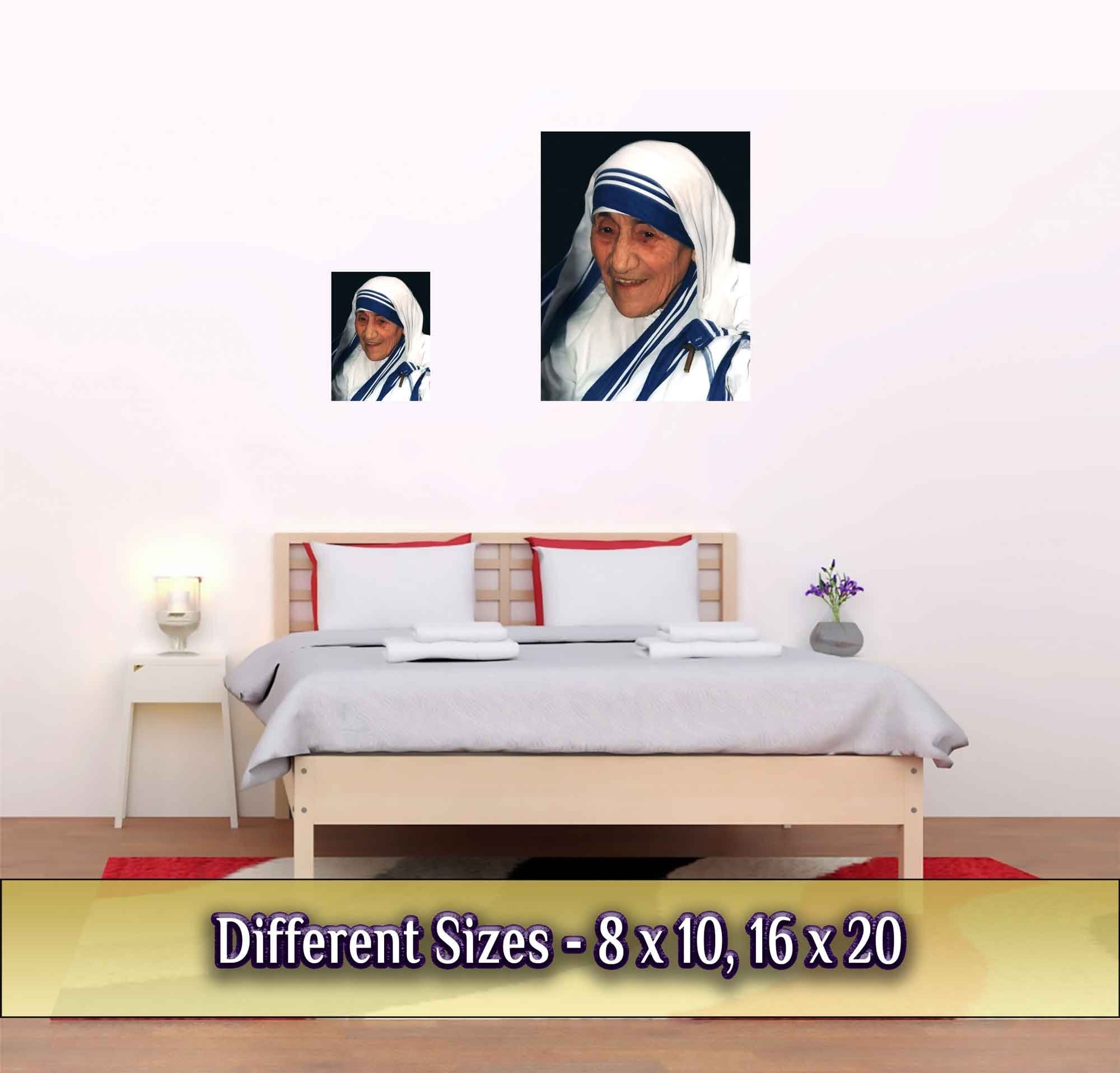 Mother Teresa Poster, Missionary, Saint, Vintage Photo - Iconic Mother Teresa Print - Missionaries Of Charity - WallArtPrints4U