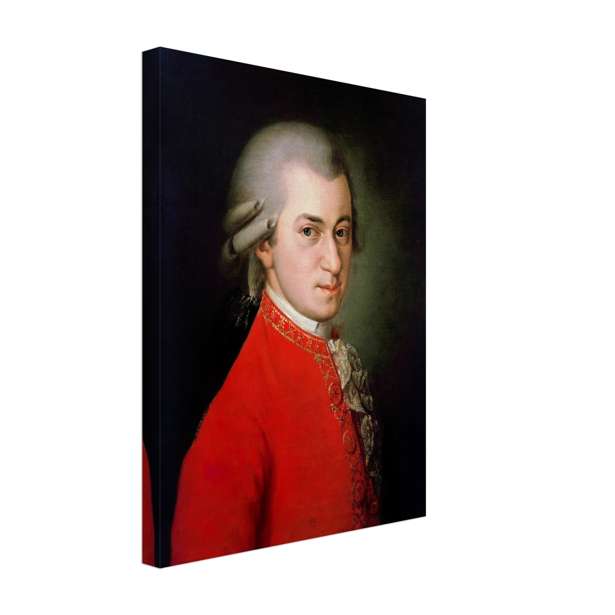 Mozart Canvas Wolfgang Amadeus Mozart Canvas Print 18th Century Composer, Vintage Portrait Canvas Print - WallArtPrints4U