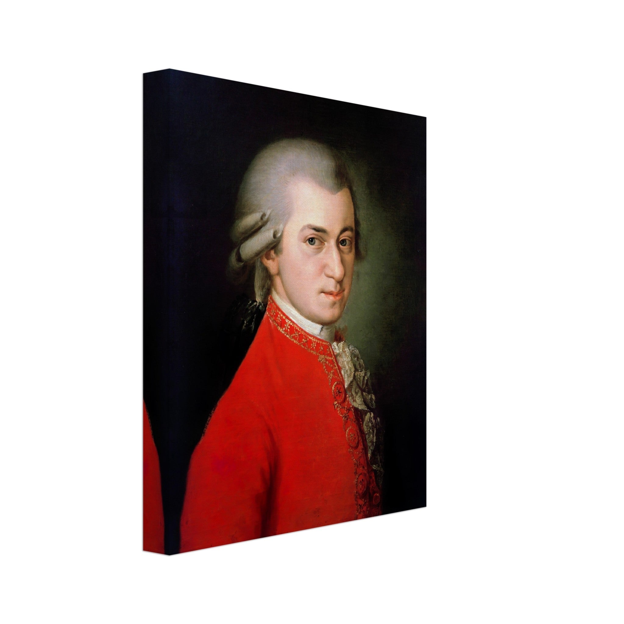 Mozart Canvas Wolfgang Amadeus Mozart Canvas Print 18th Century Composer, Vintage Portrait Canvas Print - WallArtPrints4U