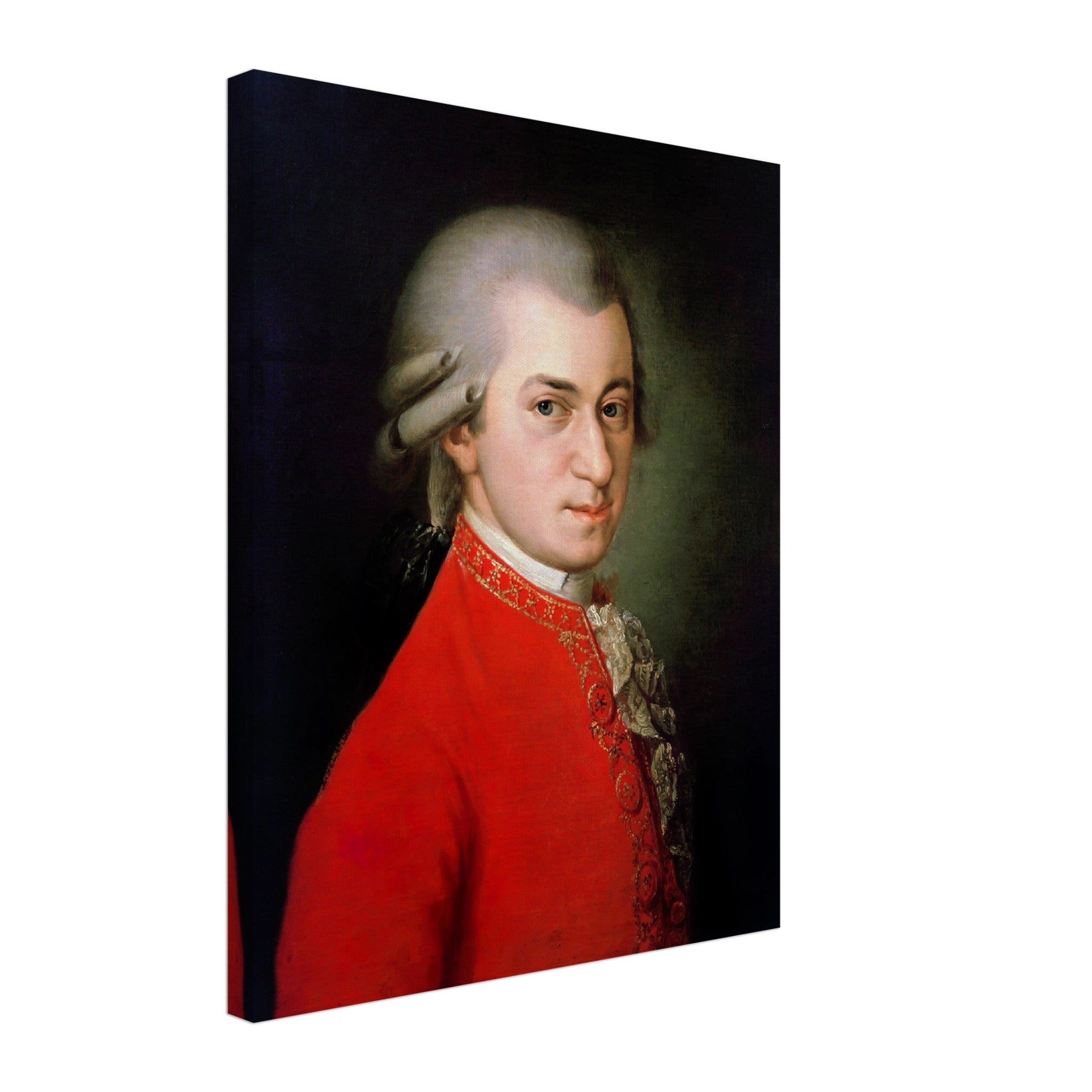 Mozart Canvas Wolfgang Amadeus Mozart Canvas Print 18th Century Composer, Vintage Portrait Canvas Print - WallArtPrints4U