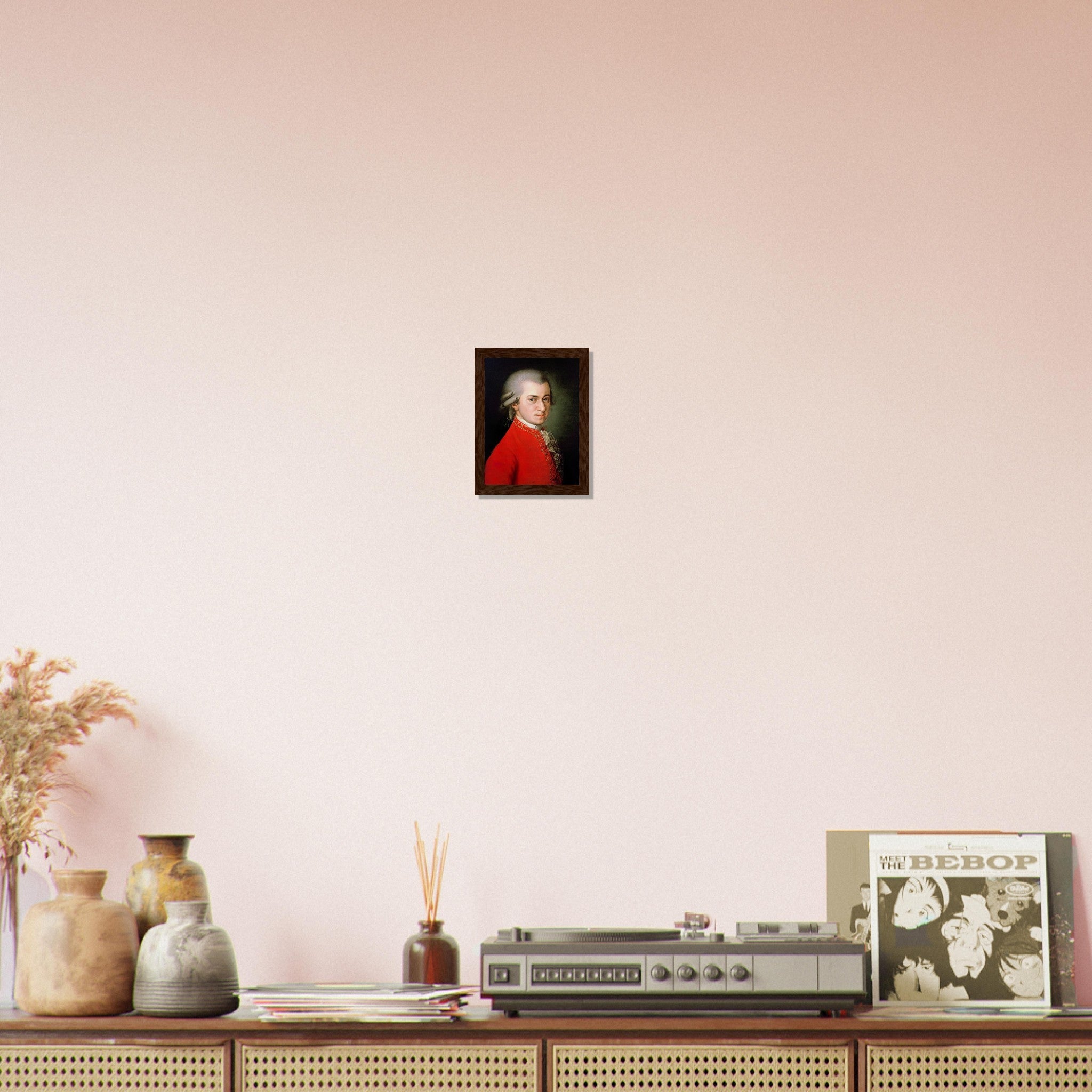 Mozart Framed Wolfgang Amadeus Mozart Framed Print 18th Century Composer, Vintage Portrait Framed Print - WallArtPrints4U