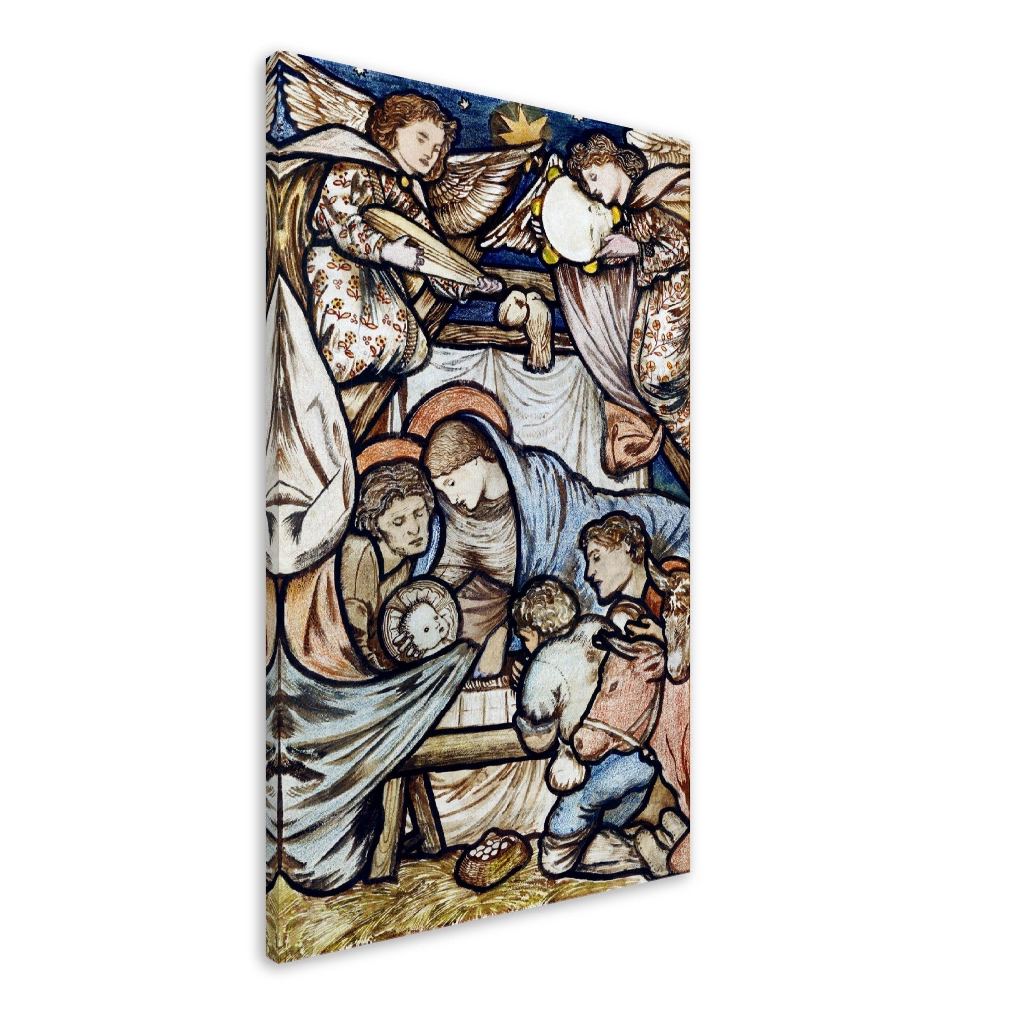 Nativity Scene Canvas Print Canvas Edward Burne Jones 1863 Vintage Canvas Print - WallArtPrints4U