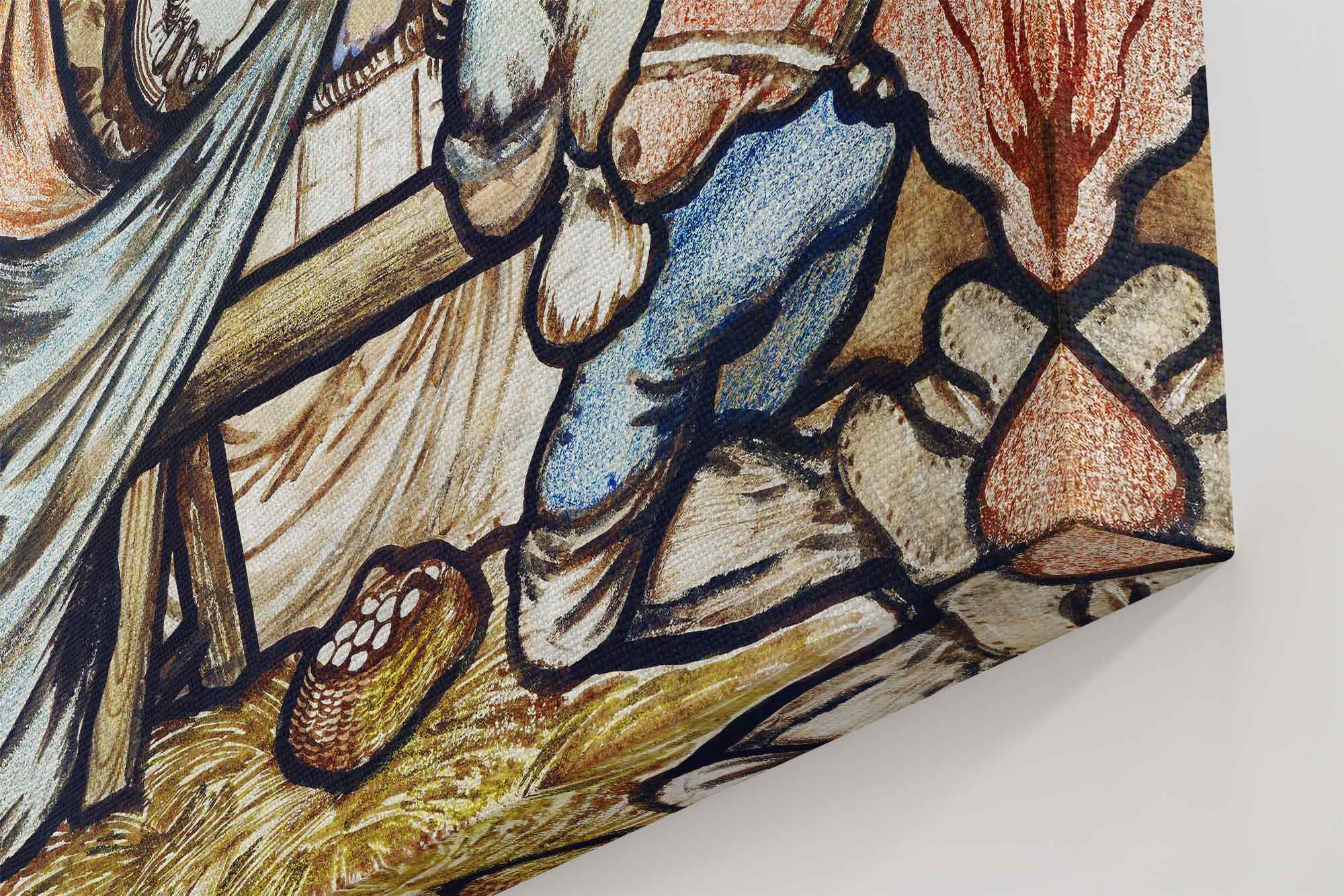Nativity Scene Canvas Print Canvas Edward Burne Jones 1863 Vintage Canvas Print - WallArtPrints4U