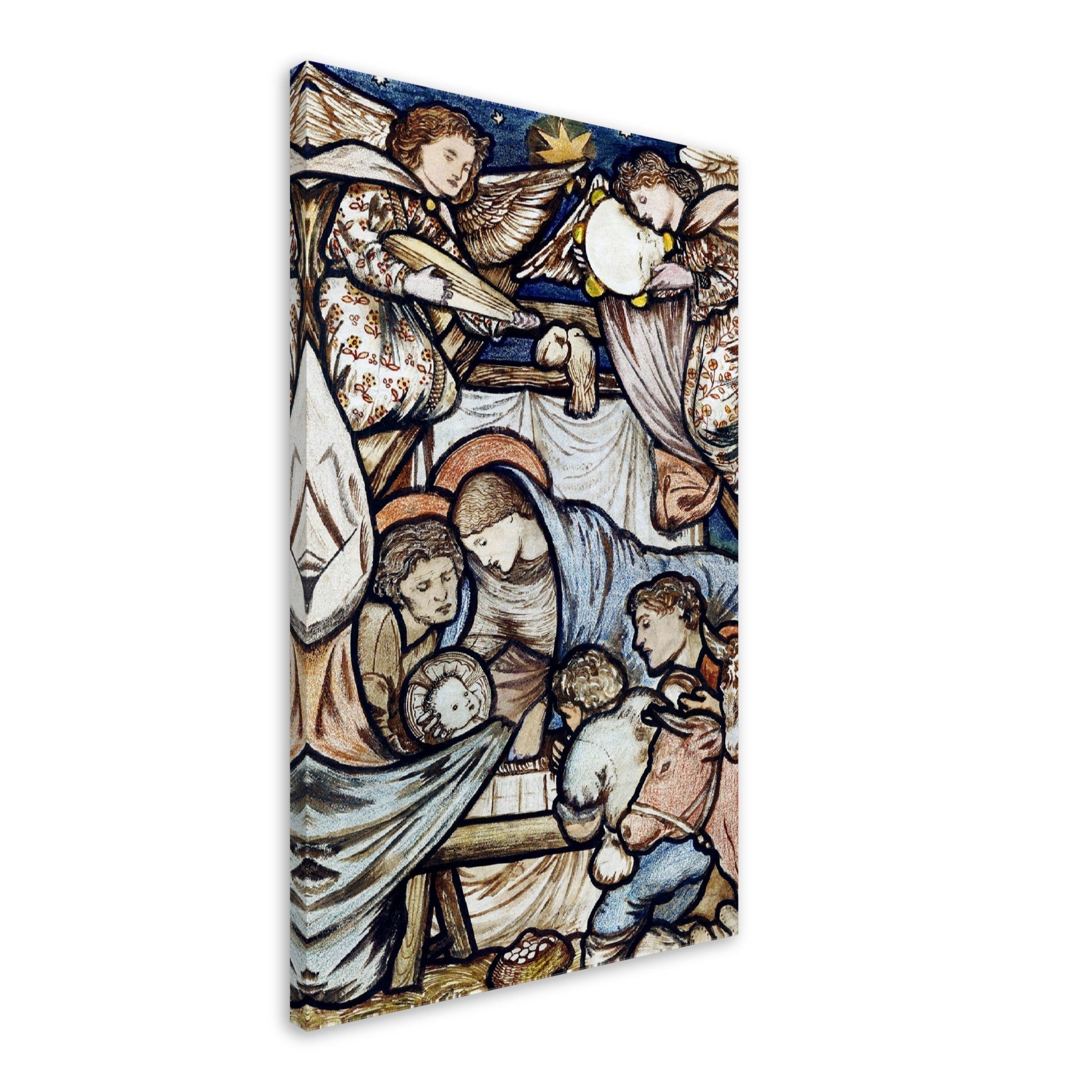Nativity Scene Canvas Print Canvas Edward Burne Jones 1863 Vintage Canvas Print - WallArtPrints4U