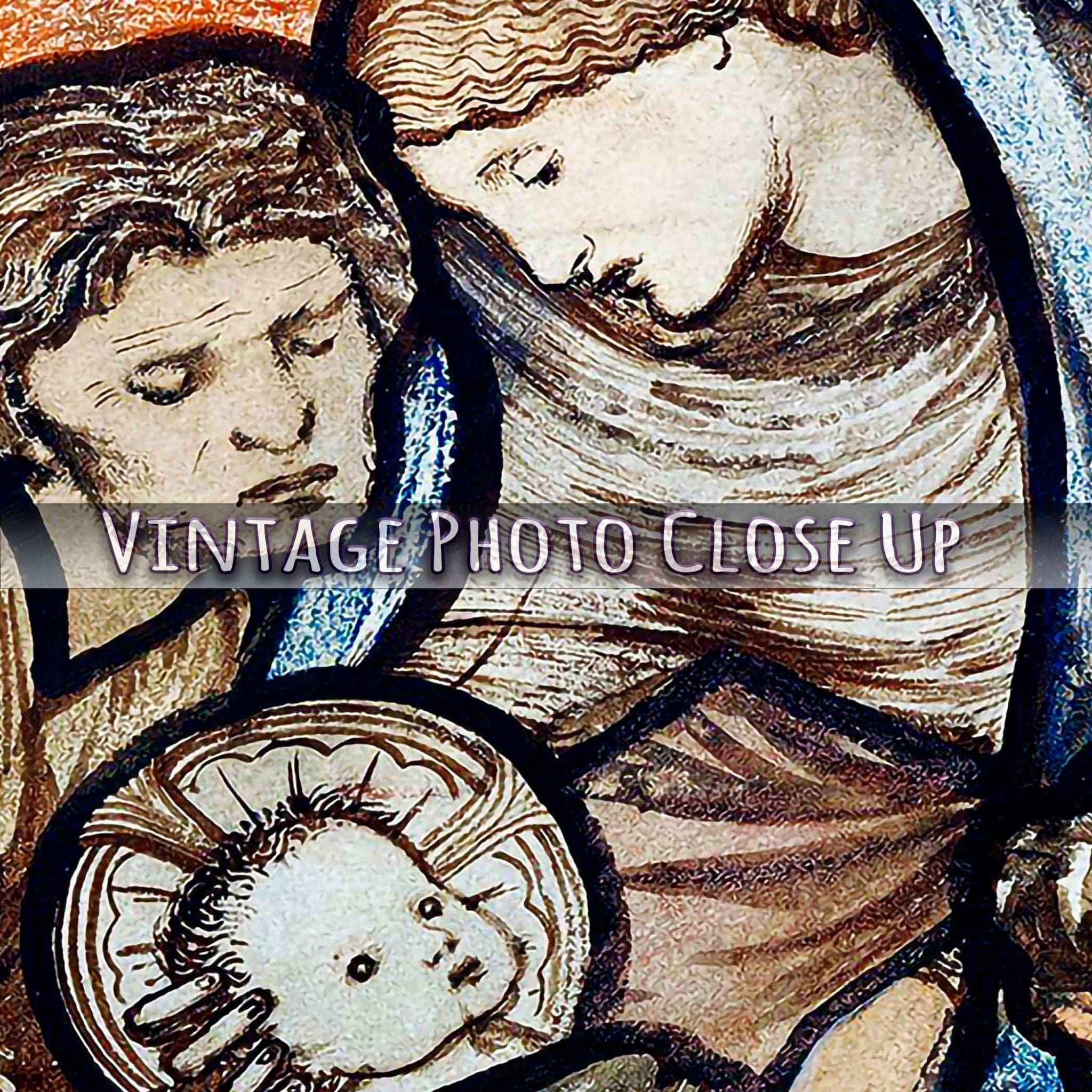 Nativity Scene Poster Print Edward Burne Jones 1863 Vintage Poster - WallArtPrints4U