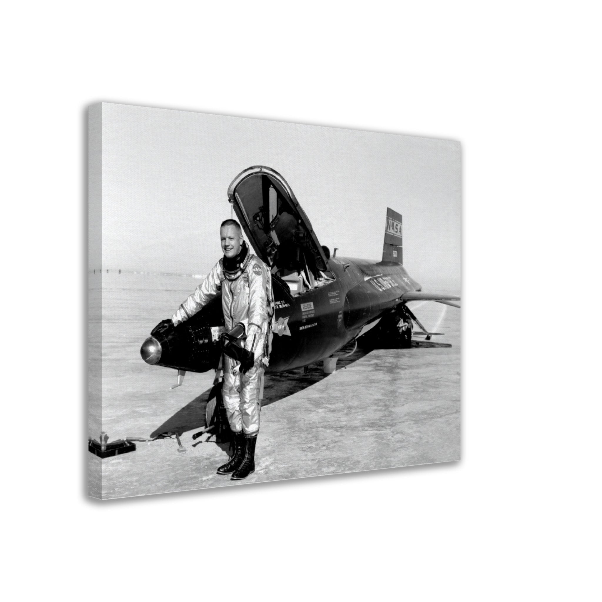 Neil Armstrong Canvas, X15 Pilot Research Rocket Powered Flight Neil Armstrong Pilot Canvas Print - WallArtPrints4U