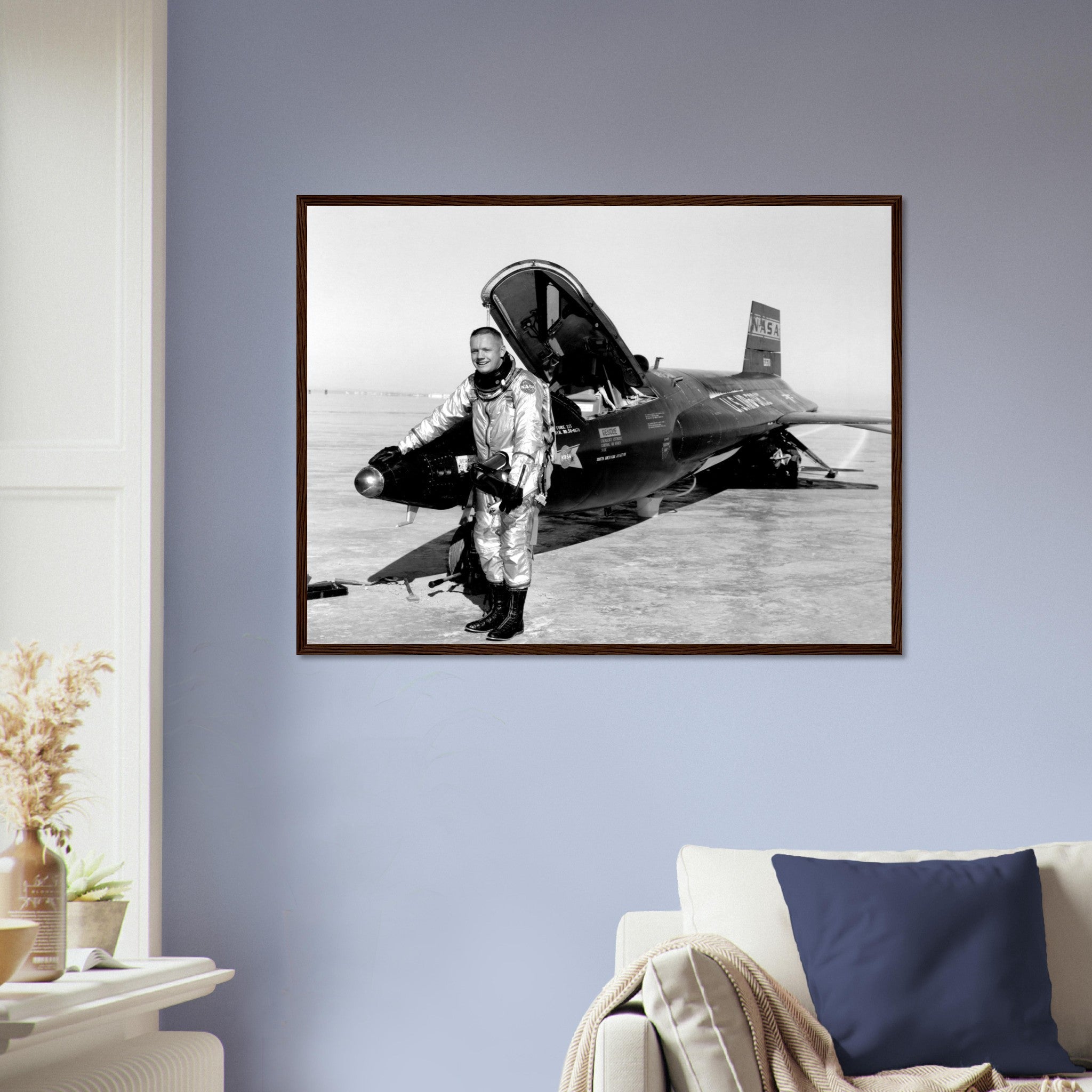 Neil Armstrong Framed, X15 Pilot Research Rocket Powered Flight Neil Armstrong Pilot Framed Print - WallArtPrints4U