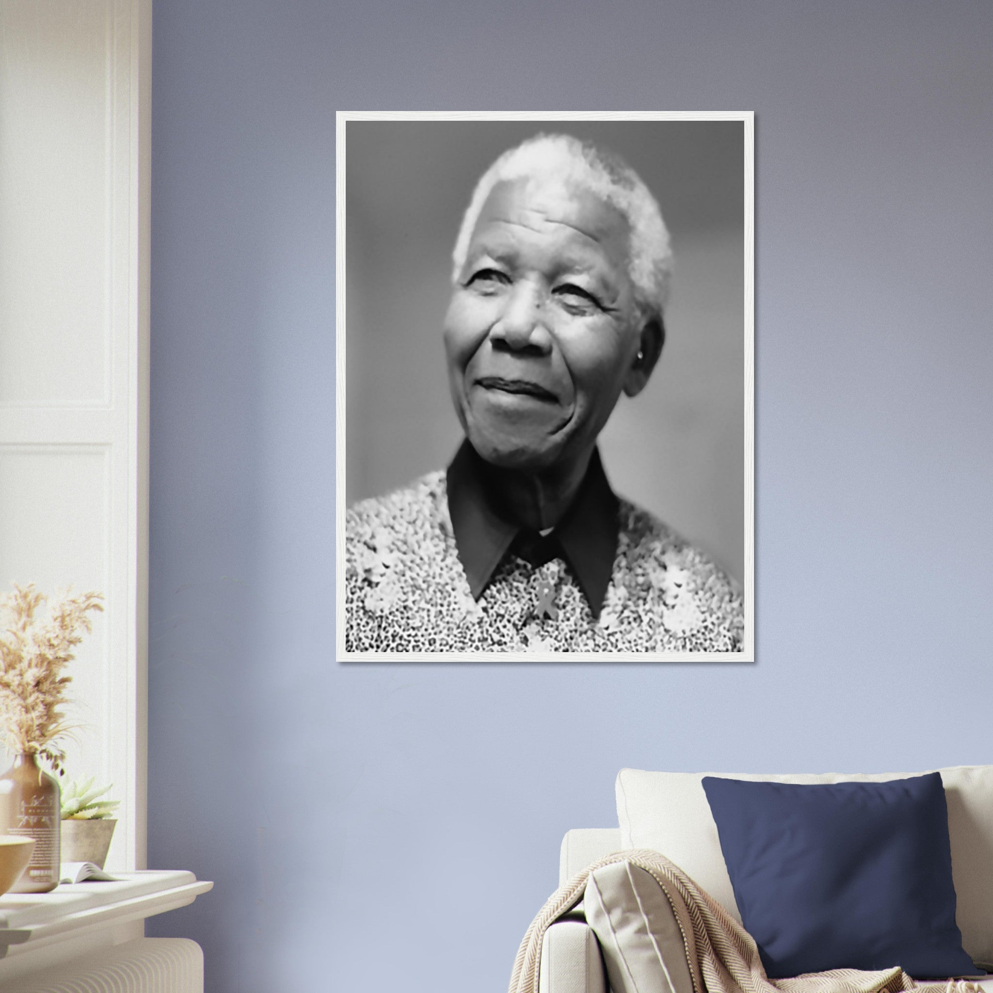 Nelson Mandela Framed, Lifelong Apatheid Opponent, Vintage Photo - Iconic Nelson Mandela Framed Print - Anc Leader - WallArtPrints4U