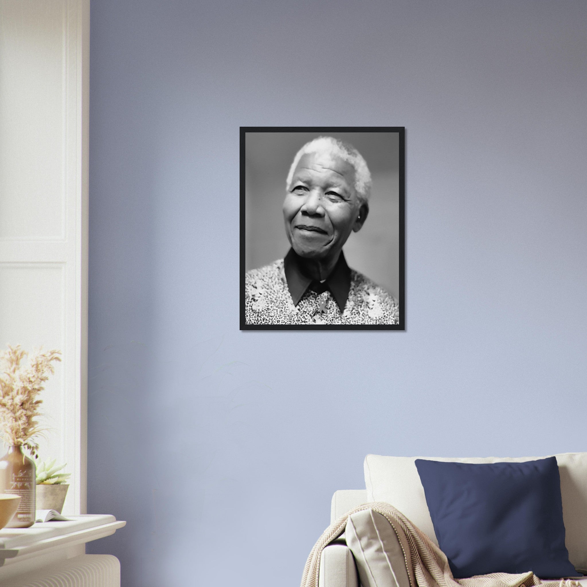 Nelson Mandela Framed, Lifelong Apatheid Opponent, Vintage Photo - Iconic Nelson Mandela Framed Print - Anc Leader - WallArtPrints4U