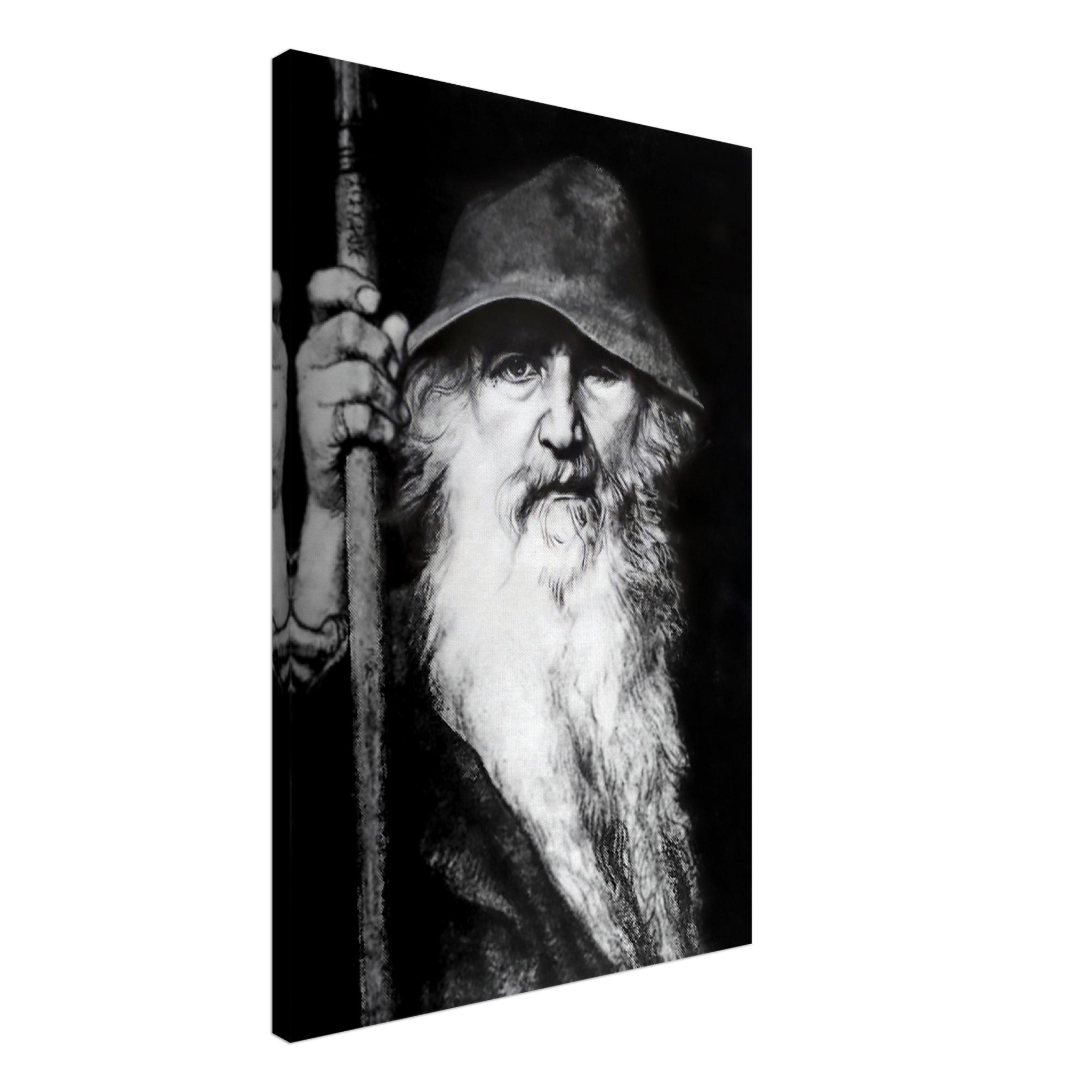 Odin Canvas Canvas Print - Odin Norse God Of Wisdom, War And Magic - Odin The Wanderer - WallArtPrints4U