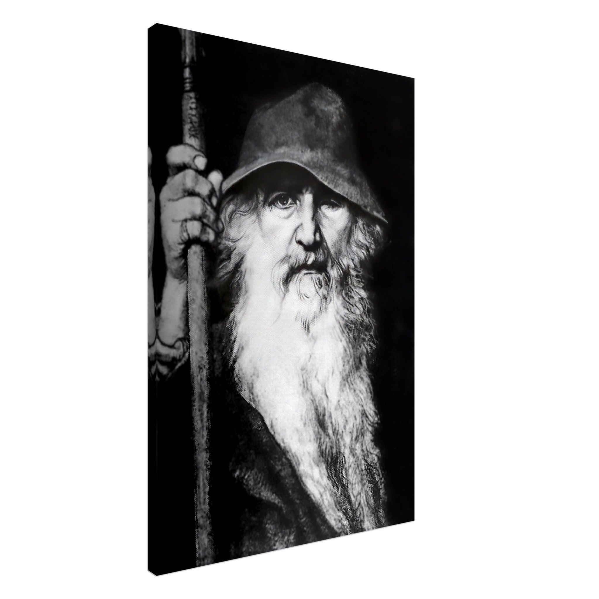 Odin Canvas Canvas Print - Odin Norse God Of Wisdom, War And Magic - Odin The Wanderer - WallArtPrints4U