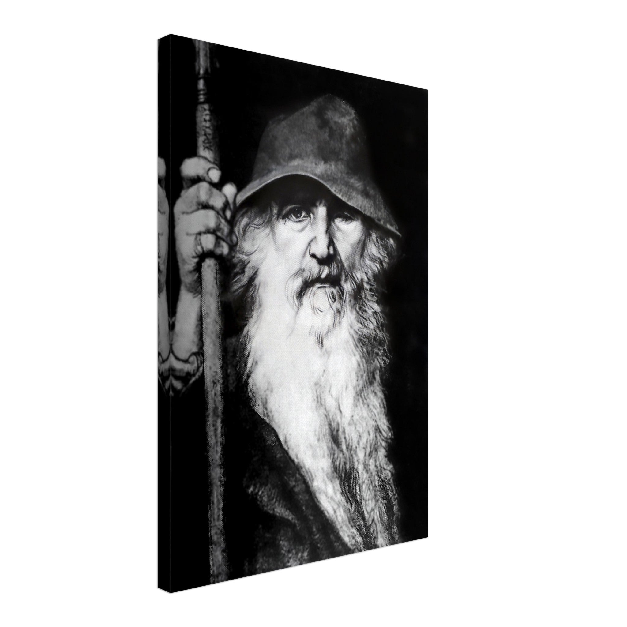 Odin Canvas Canvas Print - Odin Norse God Of Wisdom, War And Magic - Odin The Wanderer - WallArtPrints4U