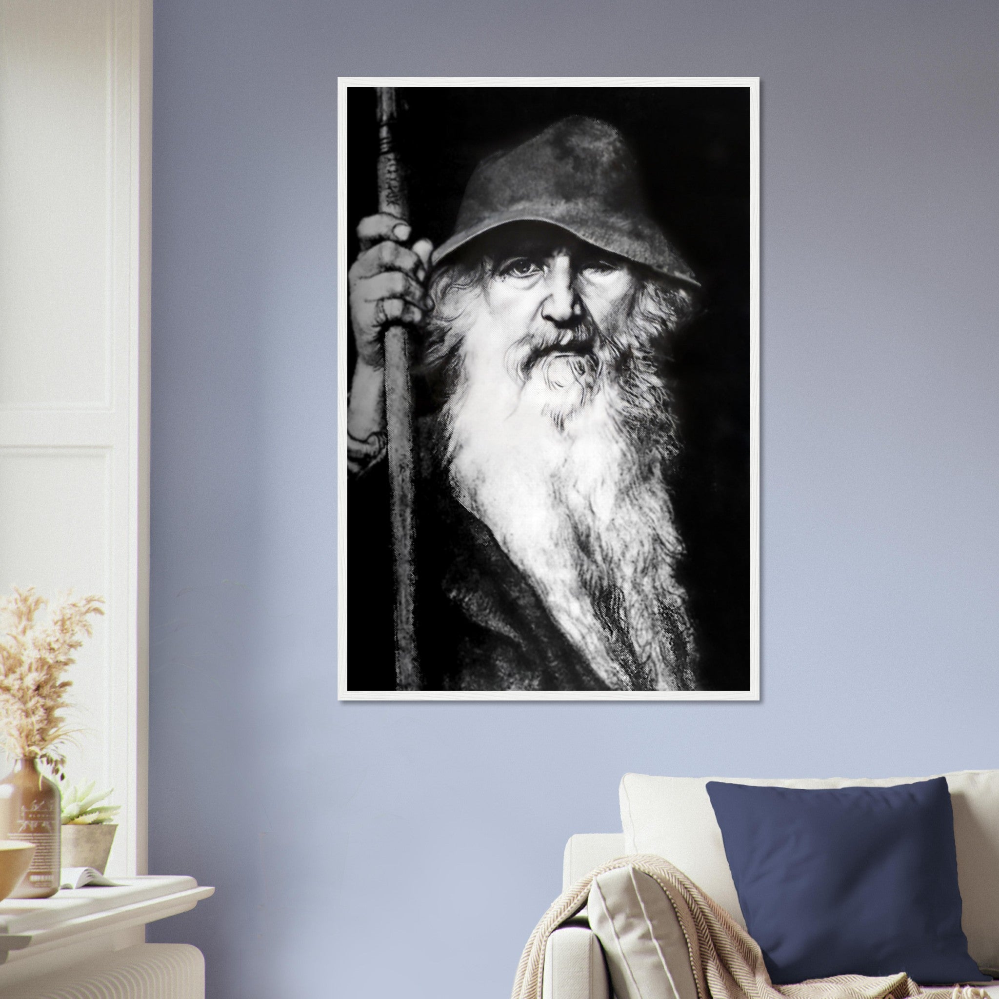 Odin Framed Framed Print - Odin Norse God Of Wisdom, War And Magic - Odin The Wanderer - WallArtPrints4U