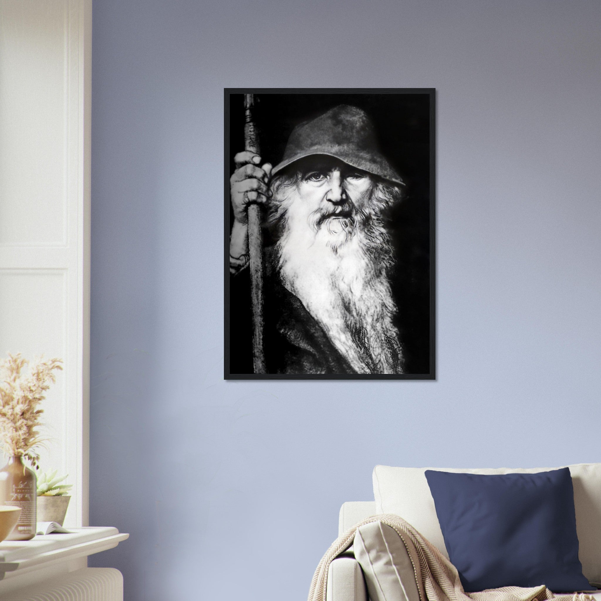 Odin Framed Framed Print - Odin Norse God Of Wisdom, War And Magic - Odin The Wanderer - WallArtPrints4U