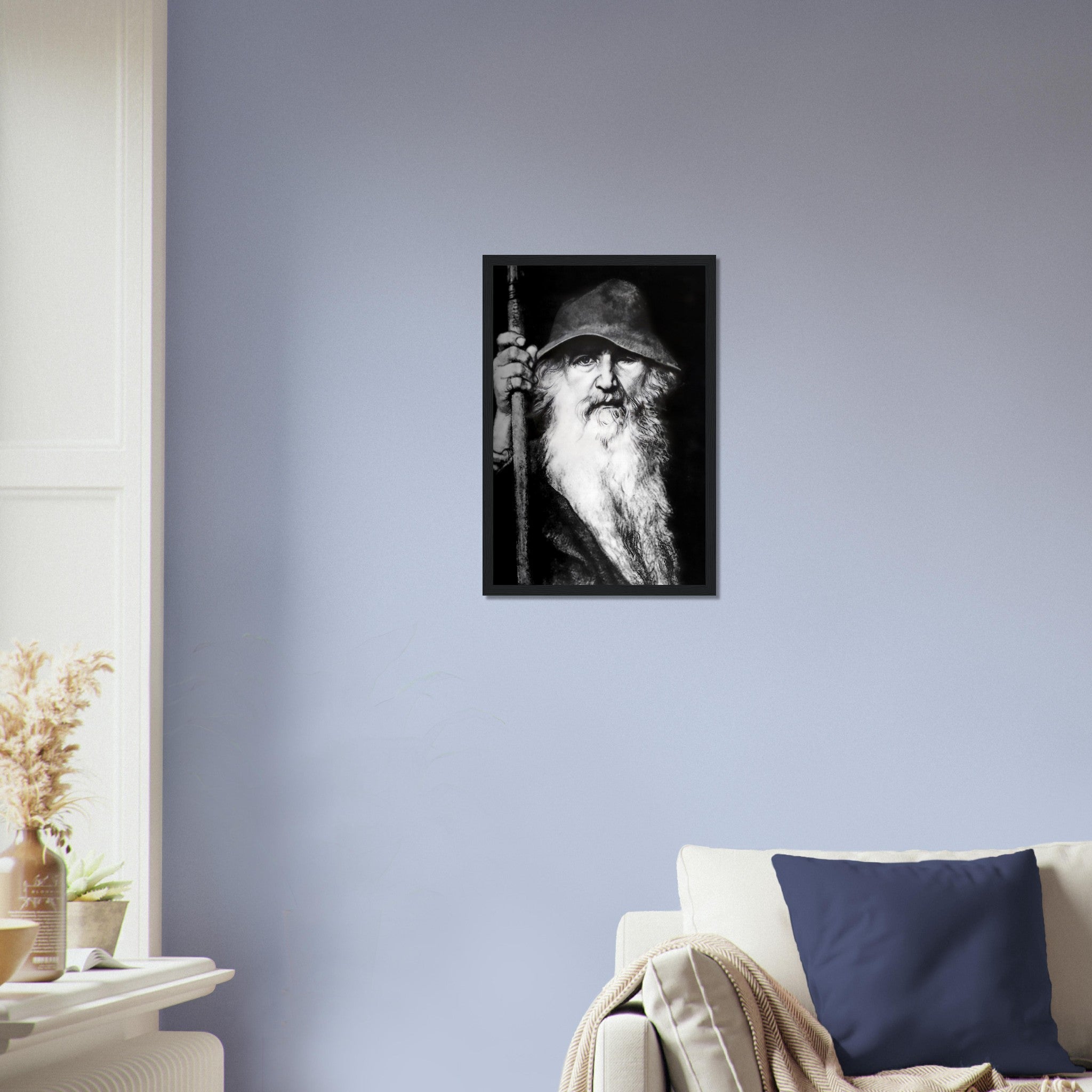 Odin Framed Framed Print - Odin Norse God Of Wisdom, War And Magic - Odin The Wanderer - WallArtPrints4U