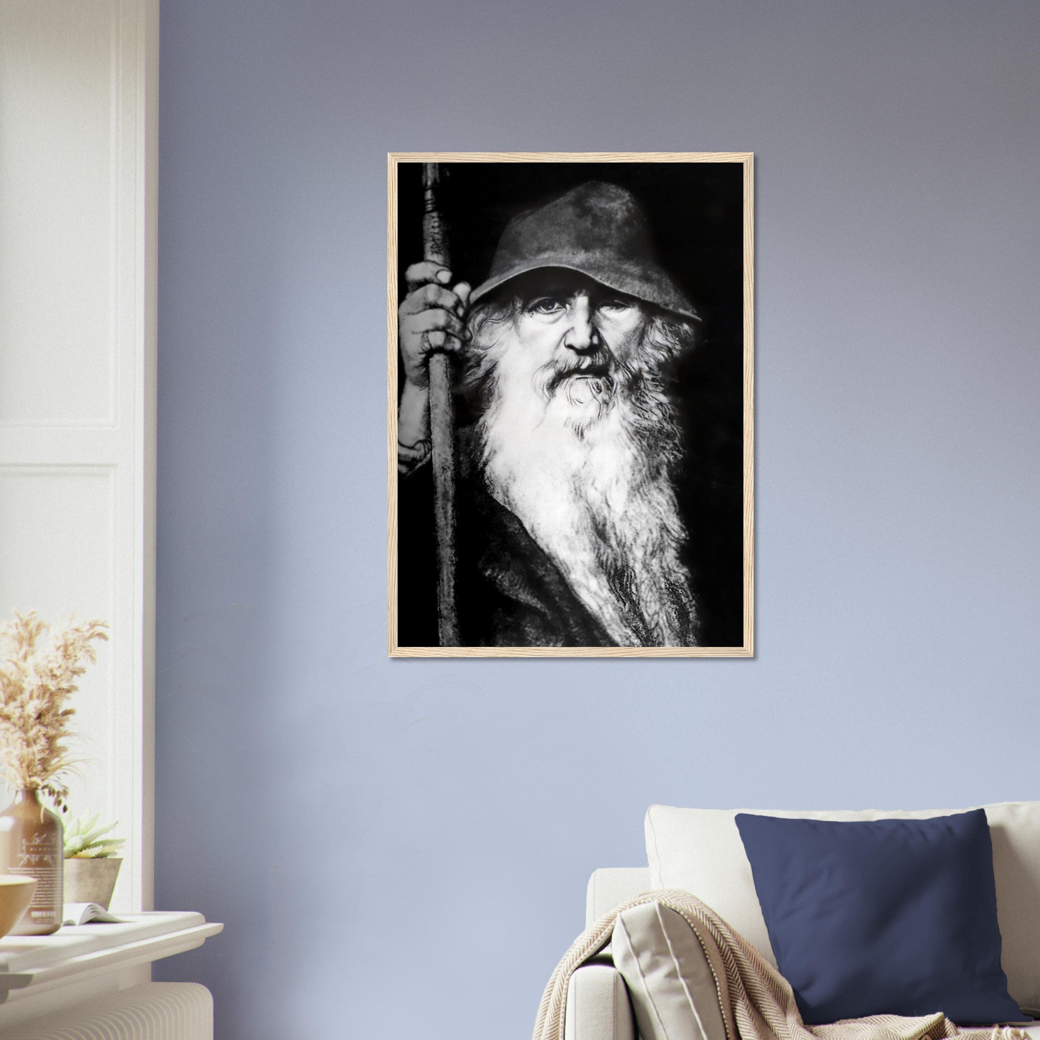 Odin Framed Framed Print - Odin Norse God Of Wisdom, War And Magic - Odin The Wanderer - WallArtPrints4U