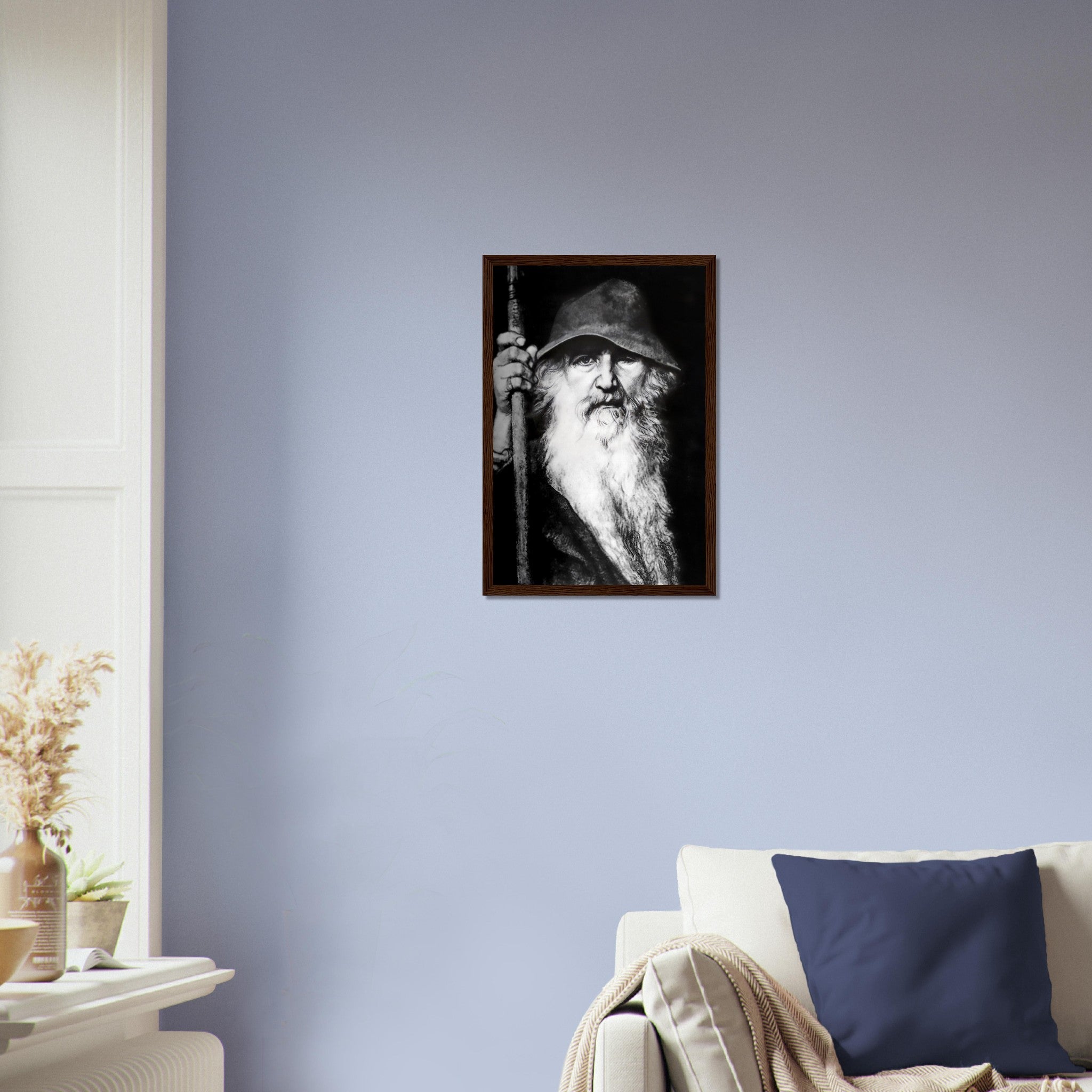 Odin Framed Framed Print - Odin Norse God Of Wisdom, War And Magic - Odin The Wanderer - WallArtPrints4U