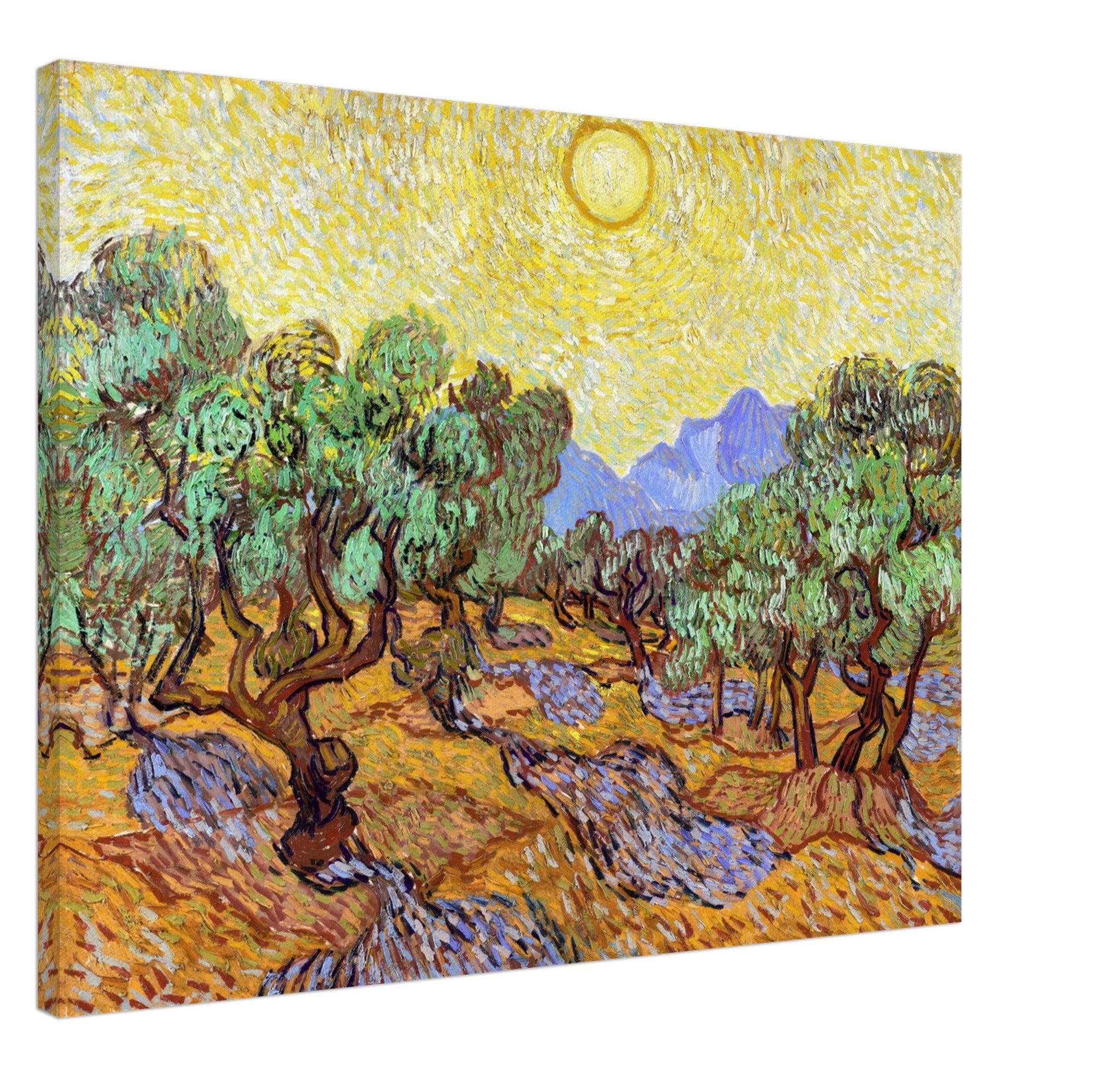 Olive Trees Canvas Print, Vincent Van Gogh 1889 Vintage Fall Tree Canvas - WallArtPrints4U