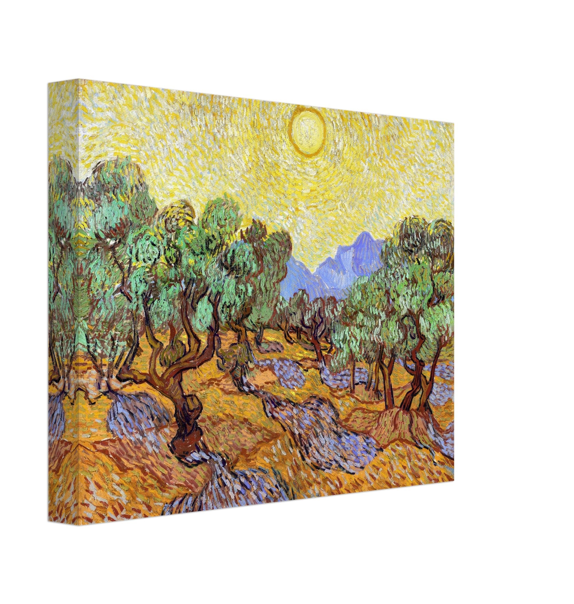 Olive Trees Canvas Print, Vincent Van Gogh 1889 Vintage Fall Tree Canvas - WallArtPrints4U