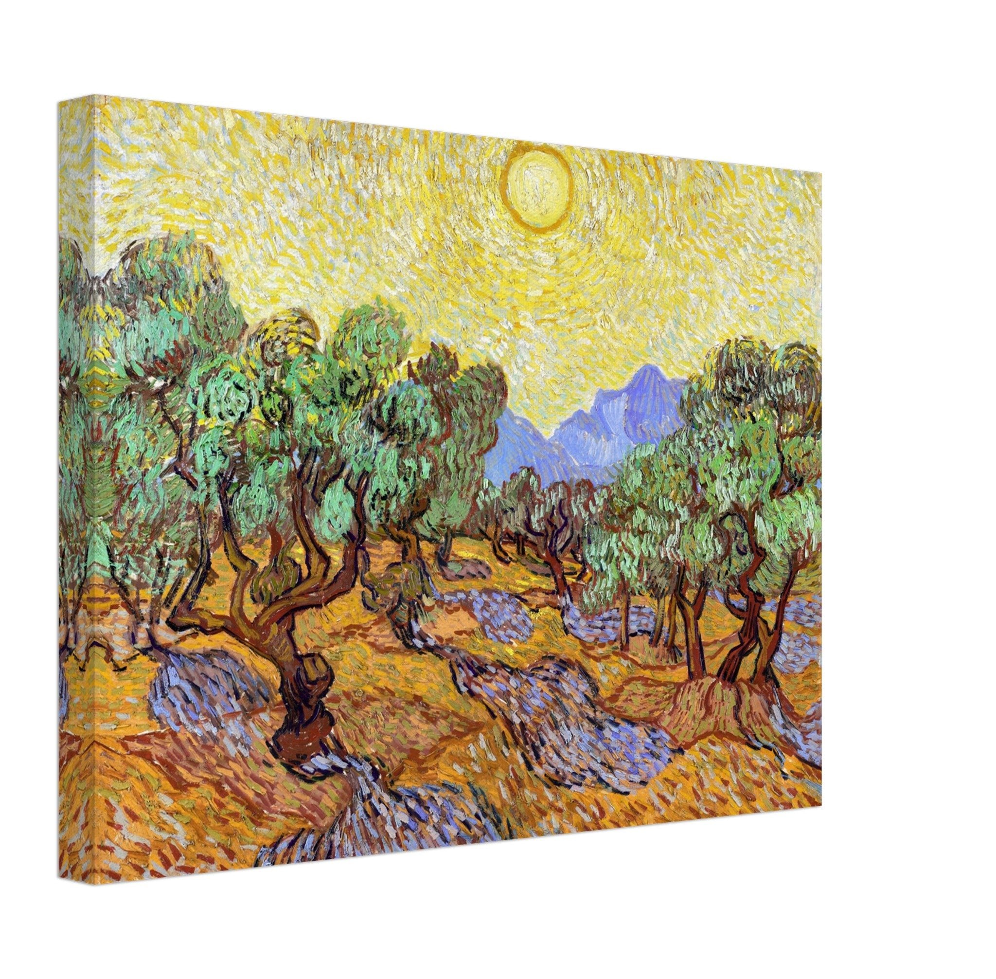Olive Trees Canvas Print, Vincent Van Gogh 1889 Vintage Fall Tree Canvas - WallArtPrints4U