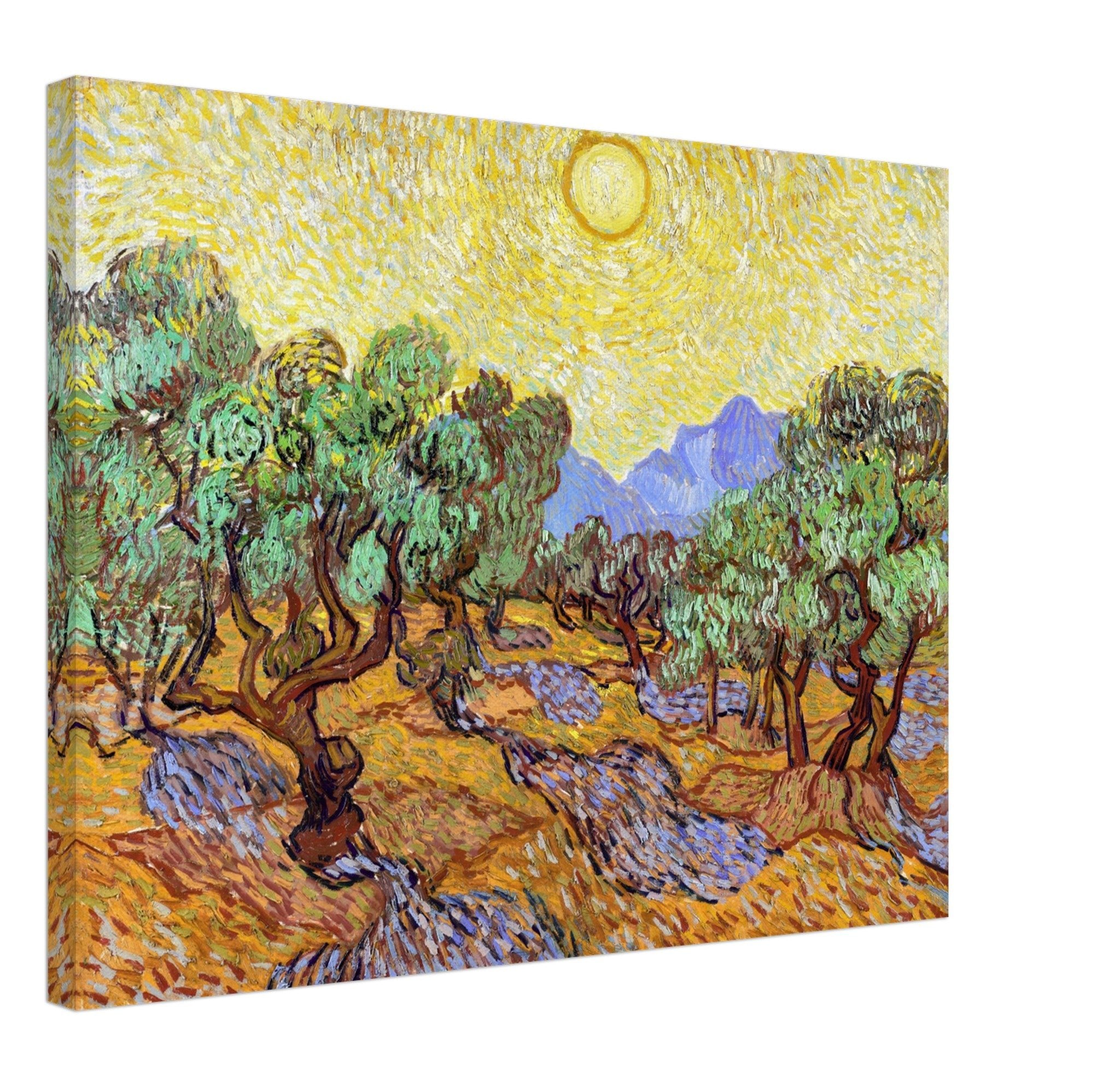 Olive Trees Canvas Print, Vincent Van Gogh 1889 Vintage Fall Tree Canvas - WallArtPrints4U