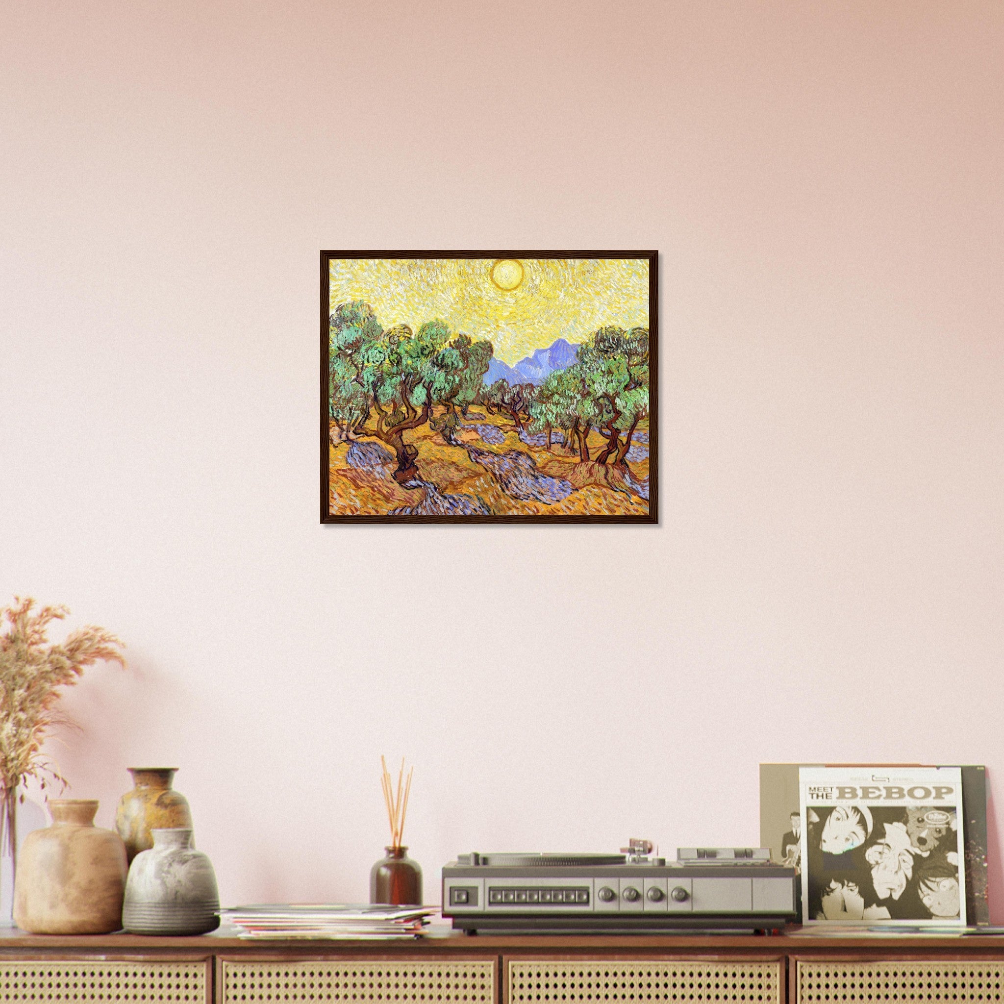 Olive Trees Framed Print, Vincent Van Gogh 1889 Vintage Fall Tree Framed - WallArtPrints4U
