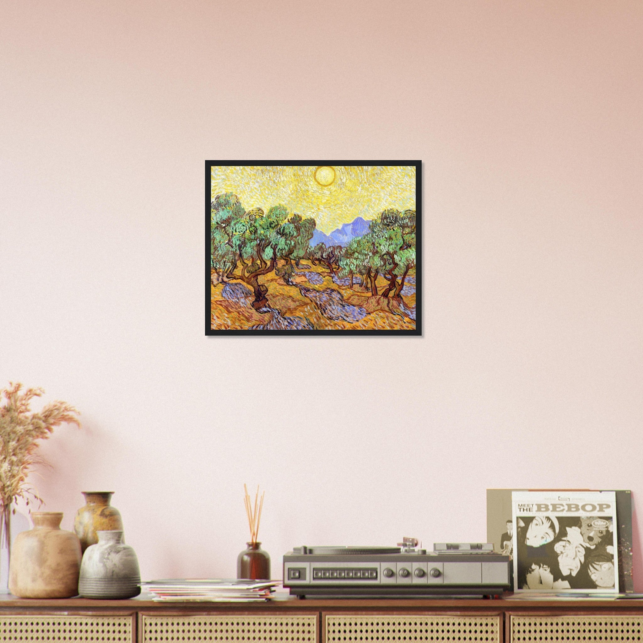Olive Trees Framed Print, Vincent Van Gogh 1889 Vintage Fall Tree Framed - WallArtPrints4U