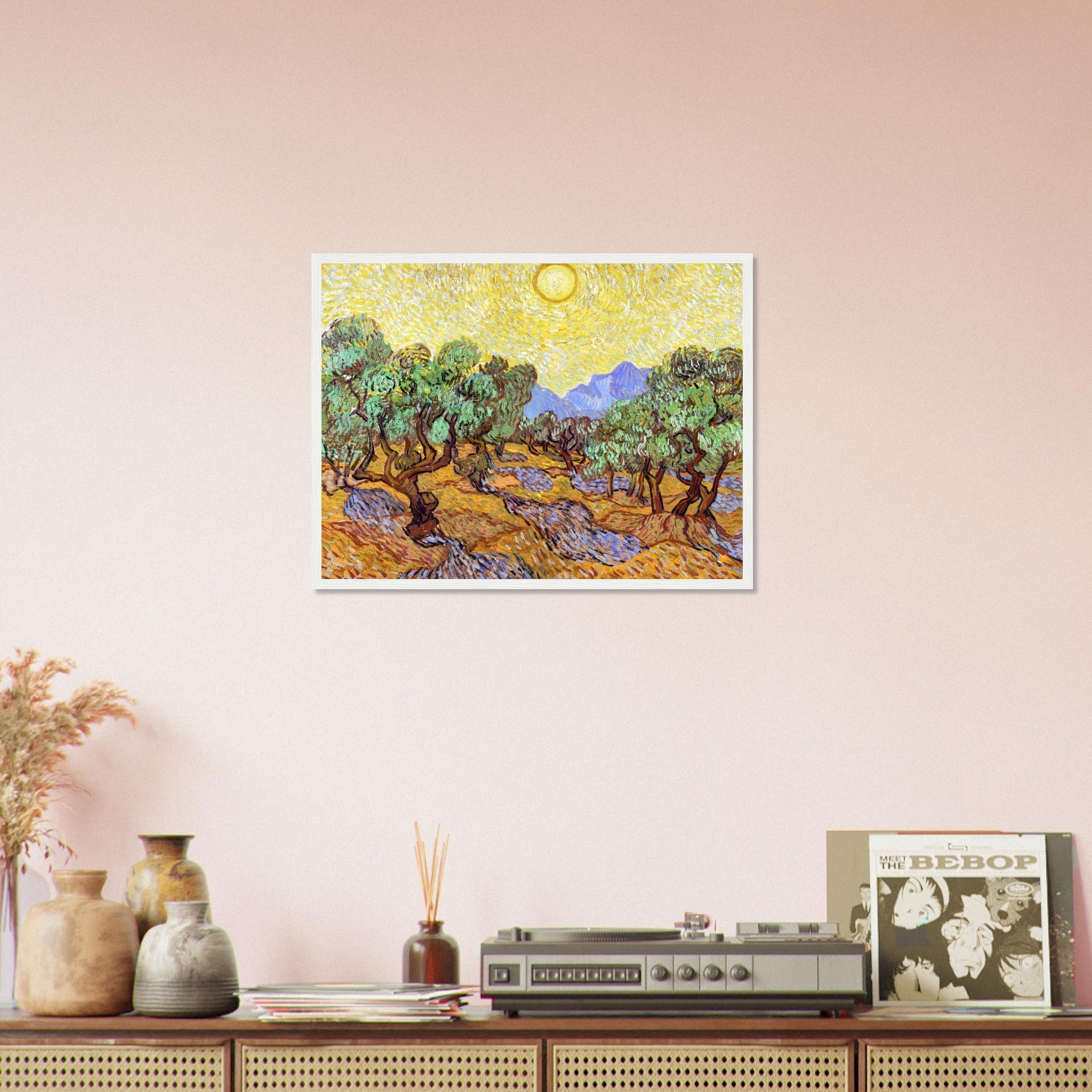 Olive Trees Framed Print, Vincent Van Gogh 1889 Vintage Fall Tree Framed - WallArtPrints4U